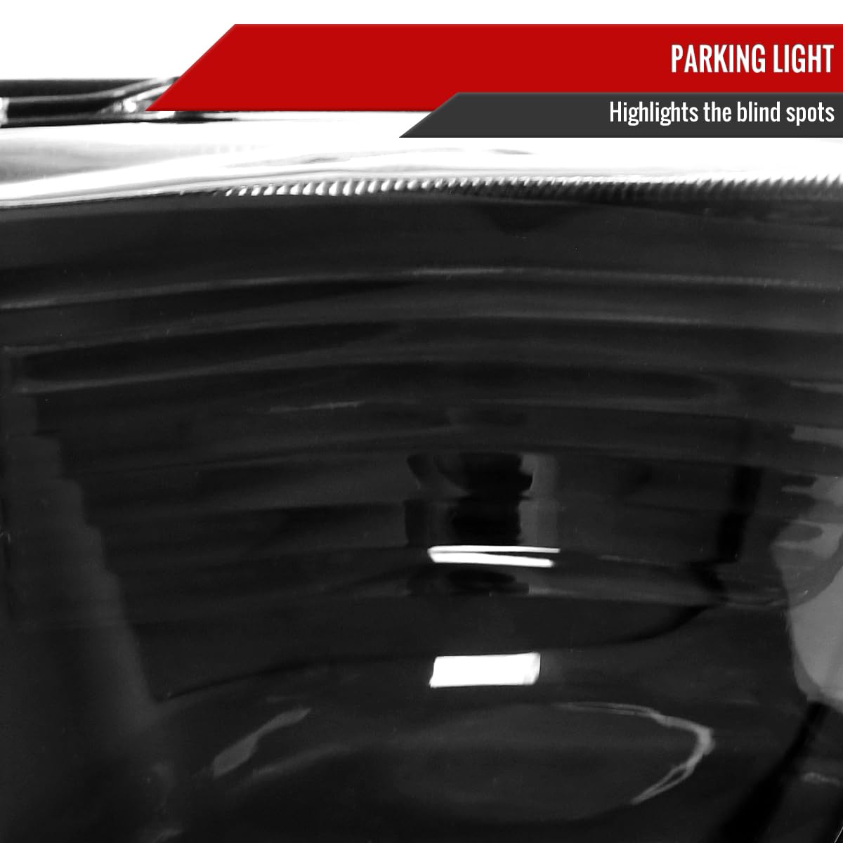 Toyota Tacoma 12-15 Black Headlights & Corner Signal Lamps Pair (Left+Right) - Durable Replacement for Pickup Trucks - Perfect for Off-Roading & Night Driving