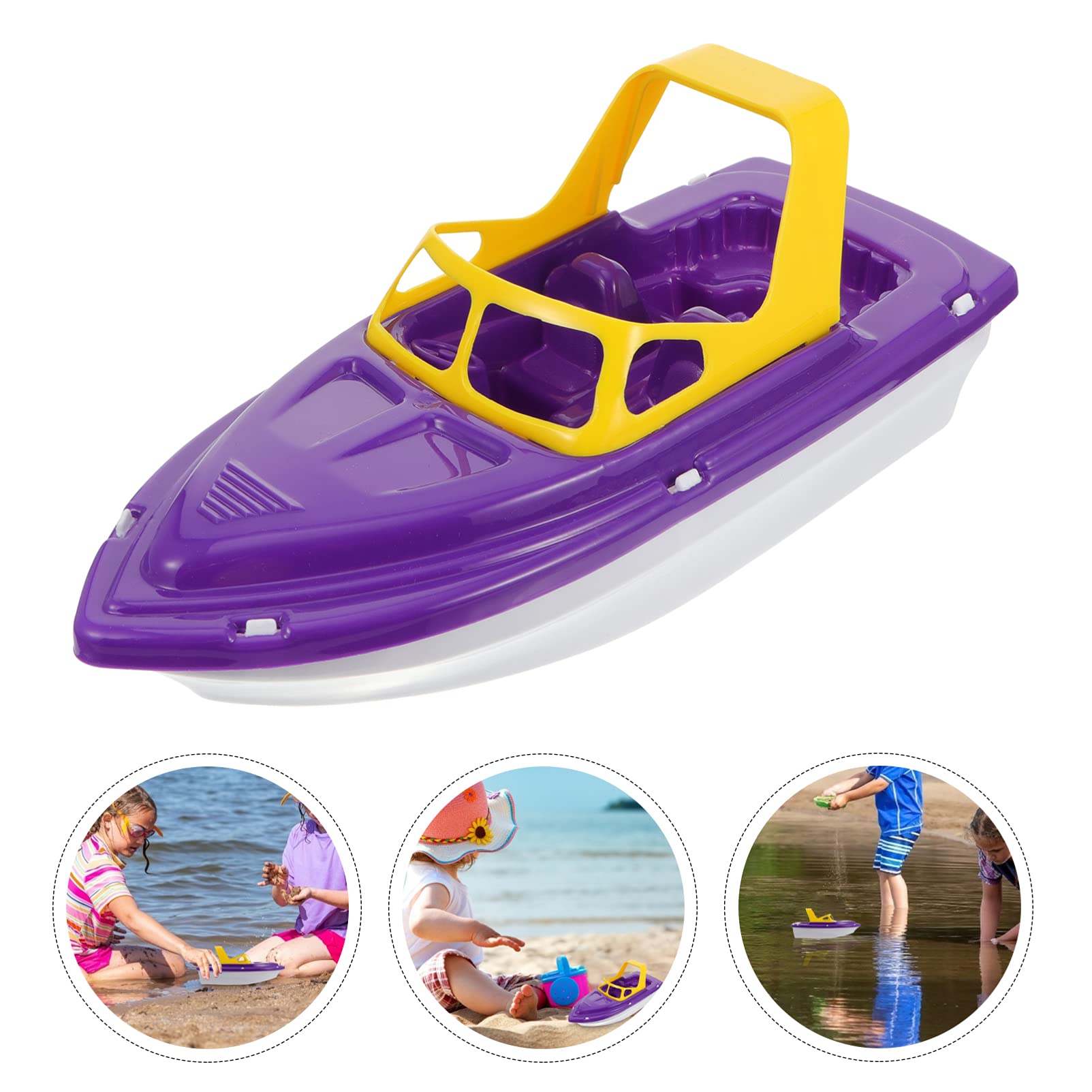**1pc Kids Bath Boat Toy - Plastic Floating Sailboat for Pool, Bathtub & Beach - Summer Water Play & Birthday Gift for Toddlers (Perfect for Outdoor Water Games & Indoor Bath Time Fun)**