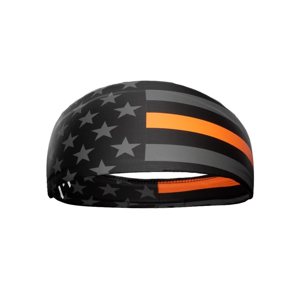 Thin Orange Line Headband - Support EMS & First Responders - Comfortable Stretchable Band for Workouts, Running & Everyday Wear