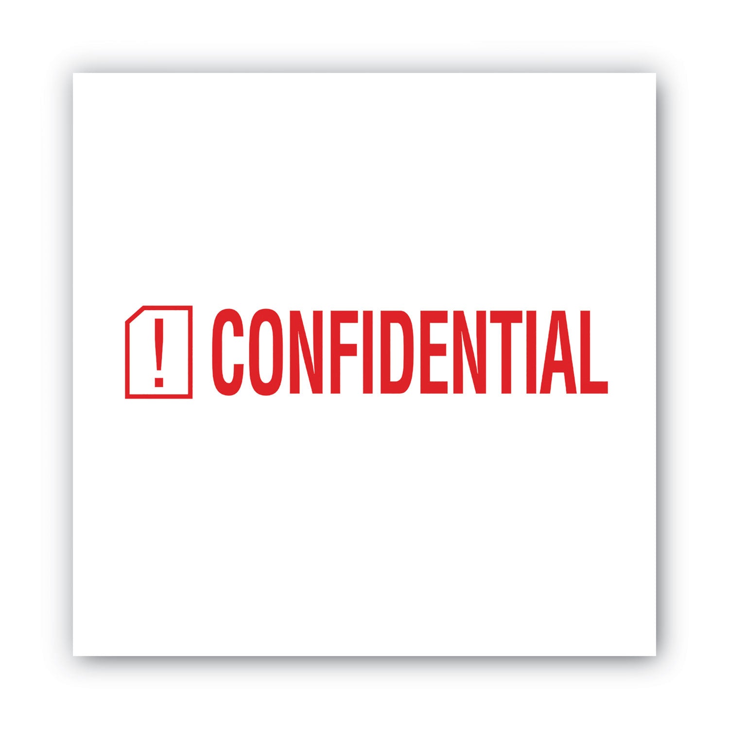 ACCUSTAMP2® Pre-Inked Self-Inking Stamp - Red Confidential Stamp (1.63