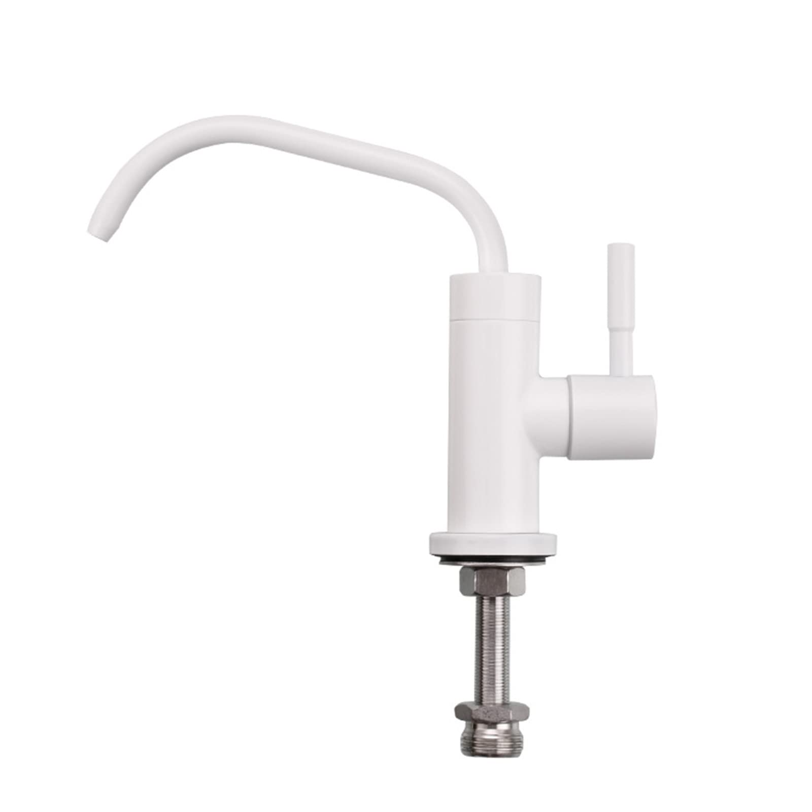 Stainless Steel Kitchen Faucet with Water Filter - Direct Drinking Water Tap in White | Perfect for Home, Office & RV Use