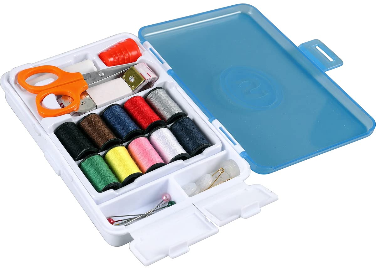 SINGER 01671 Portable Sewing Kit with Essential Tools - Perfect for Travel, Emergency Repairs & DIY Projects