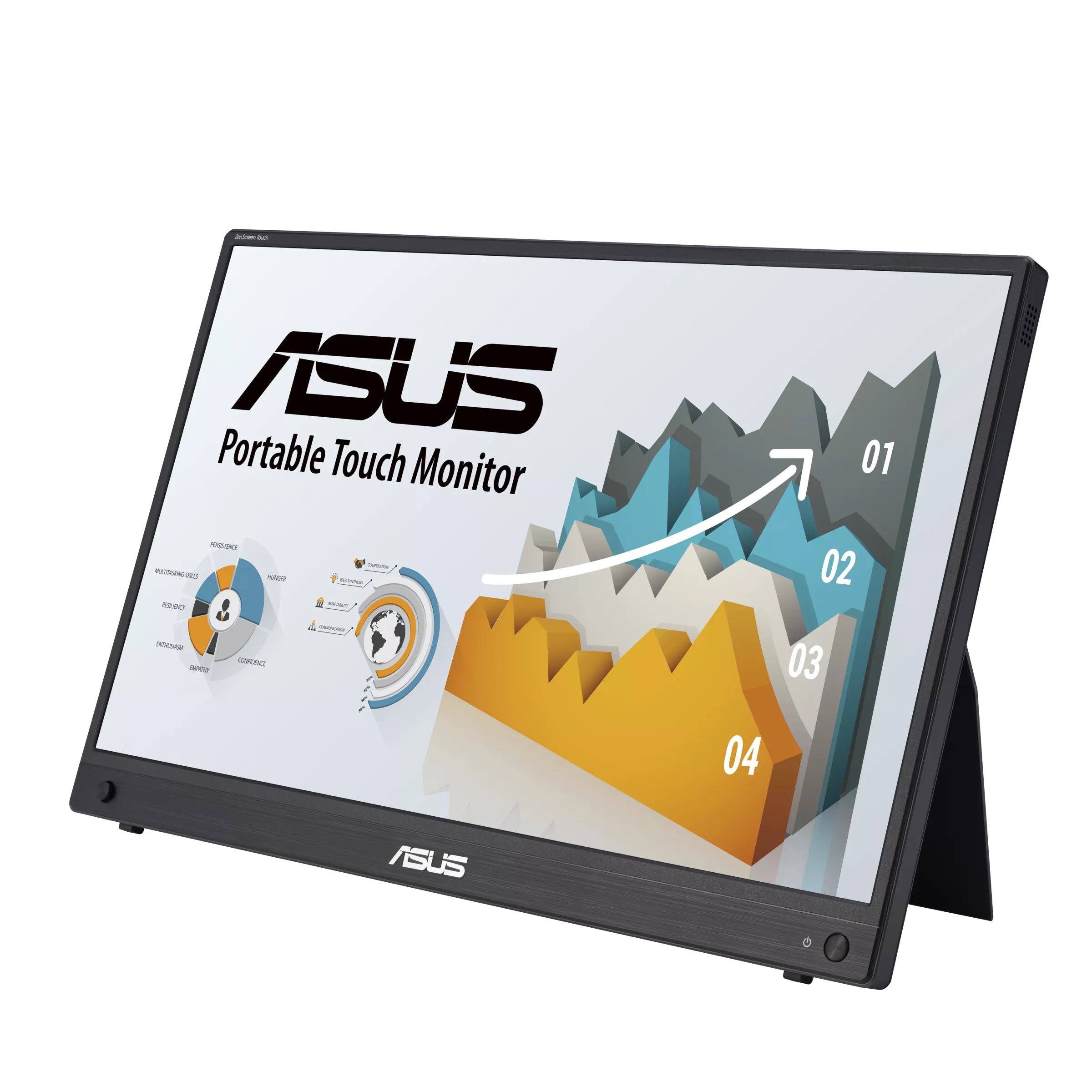 ASUS 16-inch IPS FHD Portable Touchscreen Monitor with 60Hz Refresh Rate, 5ms Response Time, 7800mAh Battery, USB-C PD15W & HDMI - Perfect for Business Travel, Home Office, and Gaming Setup