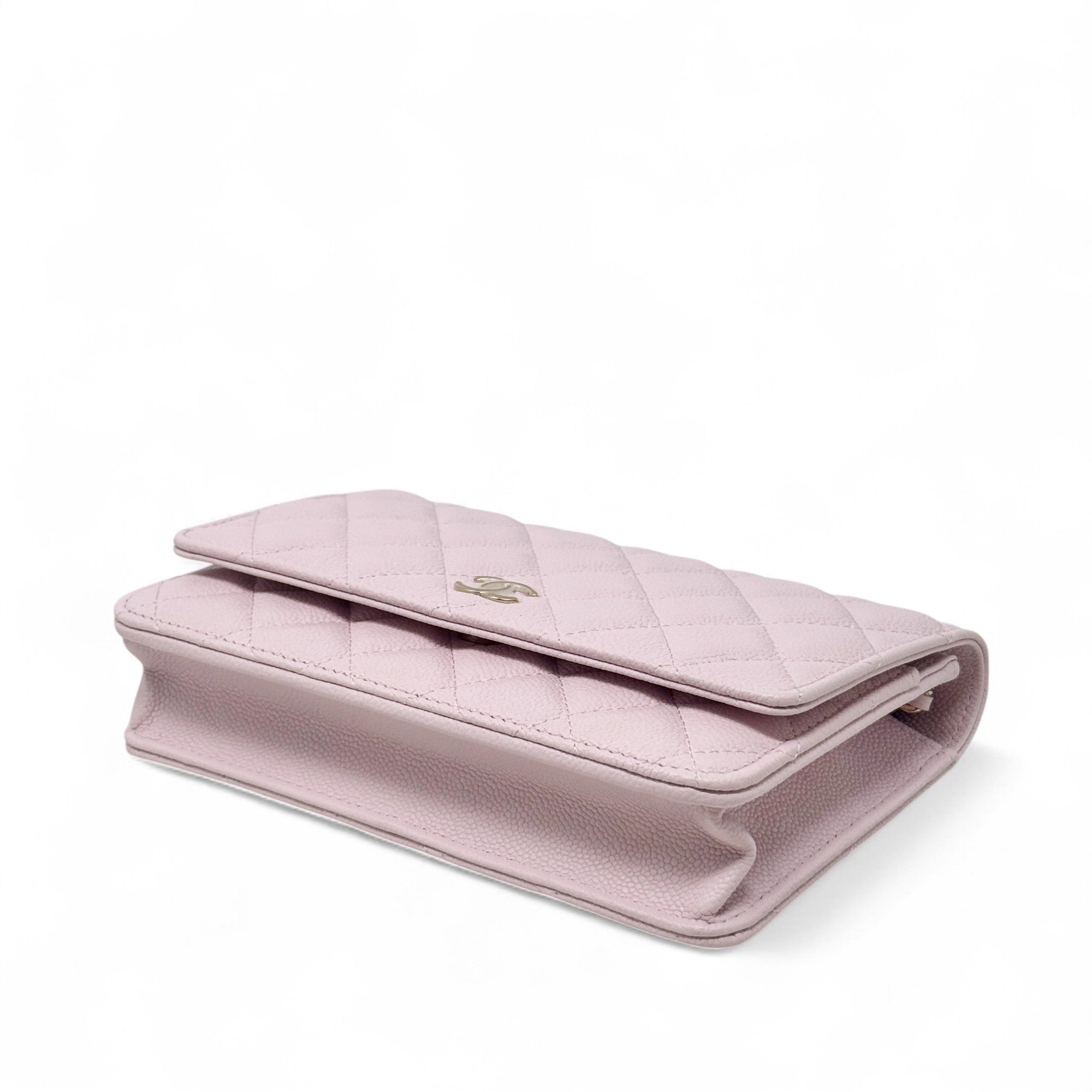 Chanel Pink Quilted Caviar Leather Wallet On Chain Crossbody Bag for Women - Perfect for Parties, Date Nights & Everyday Use