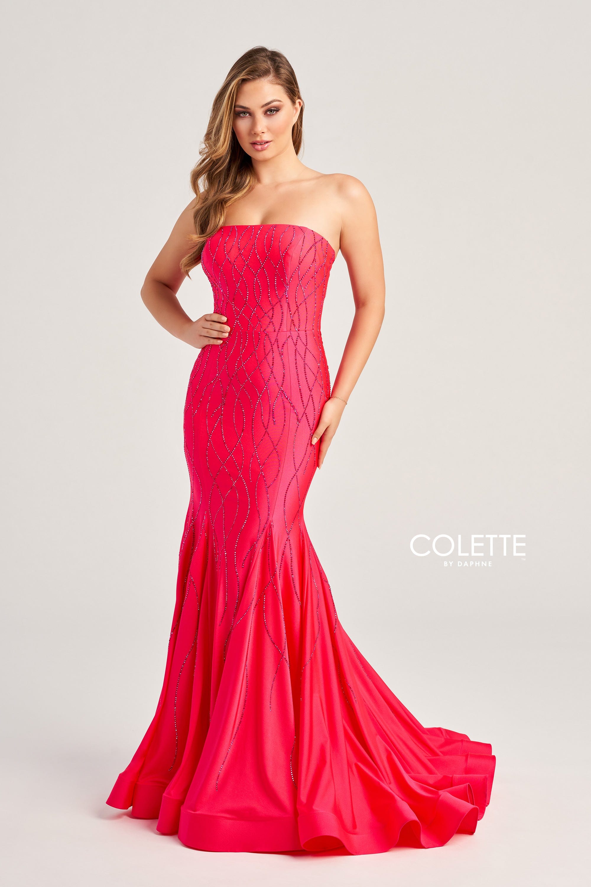 Colette Prom Mermaid Bandeau Jersey Sleeveless Dress Cl5106 - Elegant Formal Gown for Homecoming, Prom Night & Special Occasions