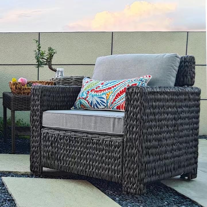 JMGBird Waterproof Outdoor Pillows Set of 2 - 12×20 Inch Lumbar Cushions with Insert for Patio Furniture, Garden Chairs, Poolside Lounging & Backyard Decor