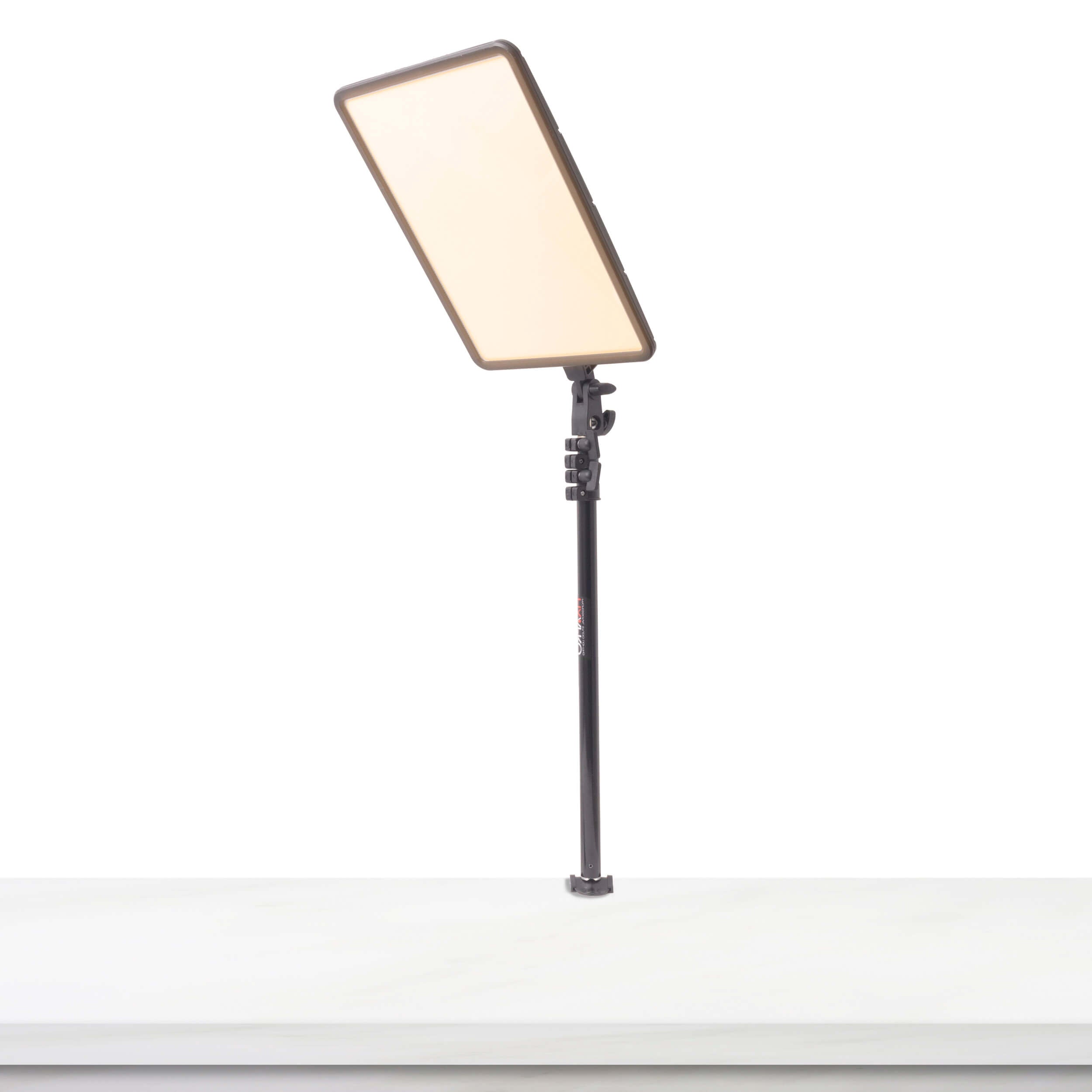 GLOWPAD350D Edge Lit LED Panel with Table Stand Mount Kit - Energy Efficient Backlight for Home Office, Gaming & Studio Lighting