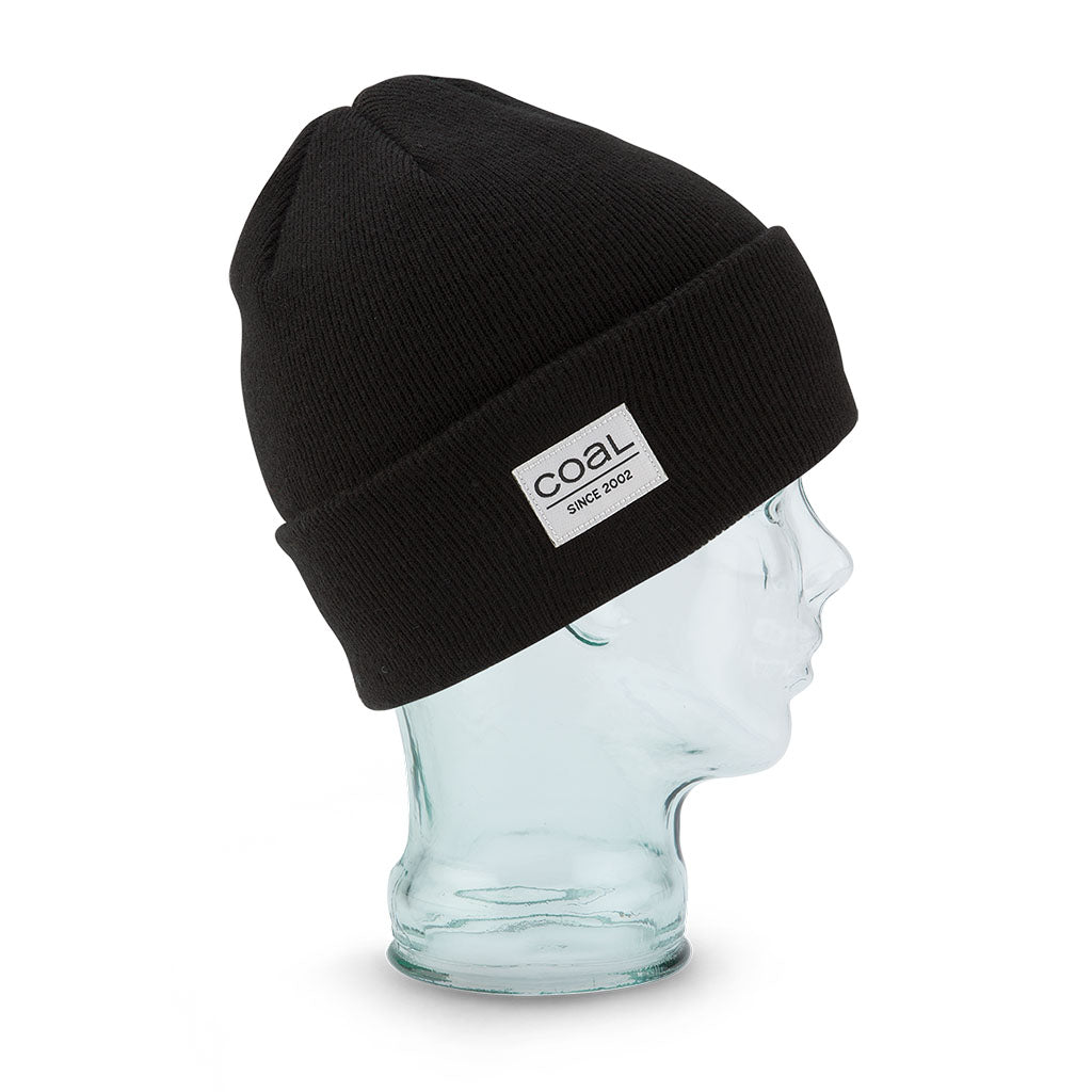 Premium Coal The Standard Beanie - Soft Winter Knit Hat for Men & Women - Black - Perfect for Outdoor Activities, Skiing, and Casual Wear