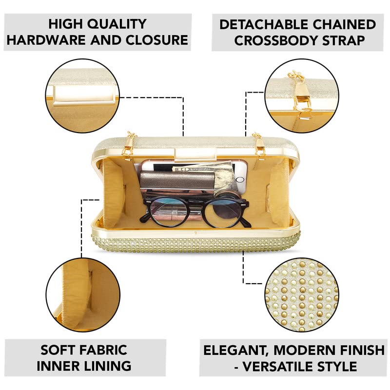 Elegant Handmade Wedding Clutch Purse for Women - Perfect for Evening Parties & Bridal Events
