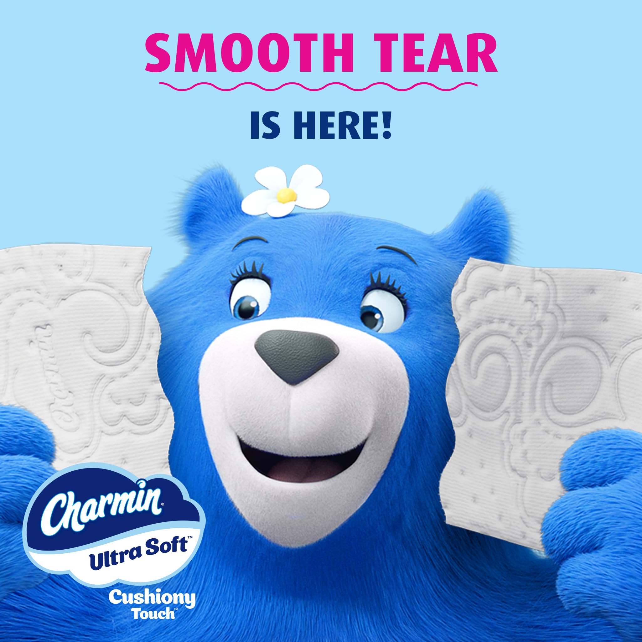 Charmin Ultra Soft Cushiony Touch Toilet Paper - 24 Family Mega Rolls (Equivalent to 123 Regular Rolls) | Gentle & Strong Bathroom Tissue for Home & Office Use