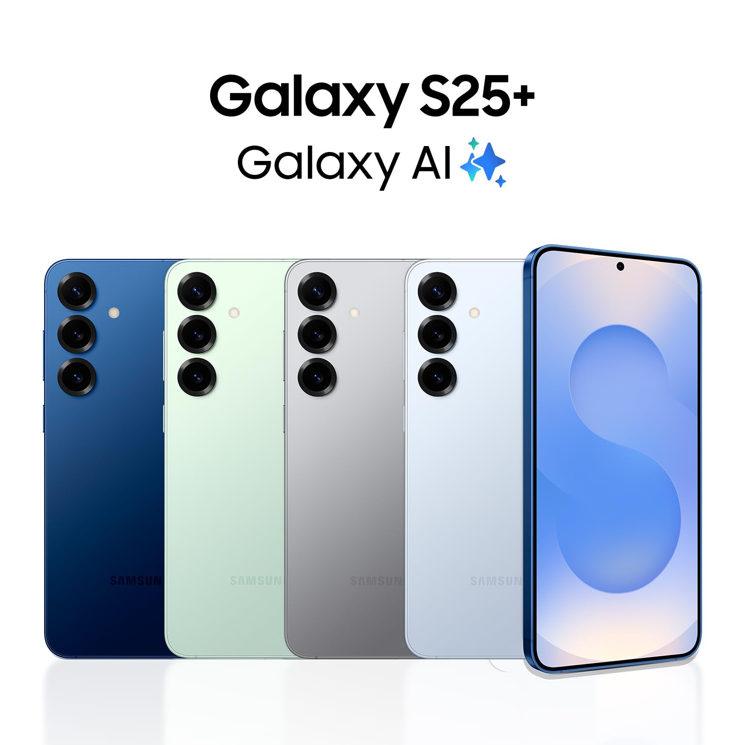 Samsung Galaxy S25+ 512GB Unlocked AI Smartphone - Android 13, ProScaler AMOLED Display, Fast Snapdragon Processor, 5000mAh Long Battery Life, AI Camera - US Version with 1 Year Warranty (Navy Blue) - Perfect for Business Professionals, Travelers & Mobile Gamers