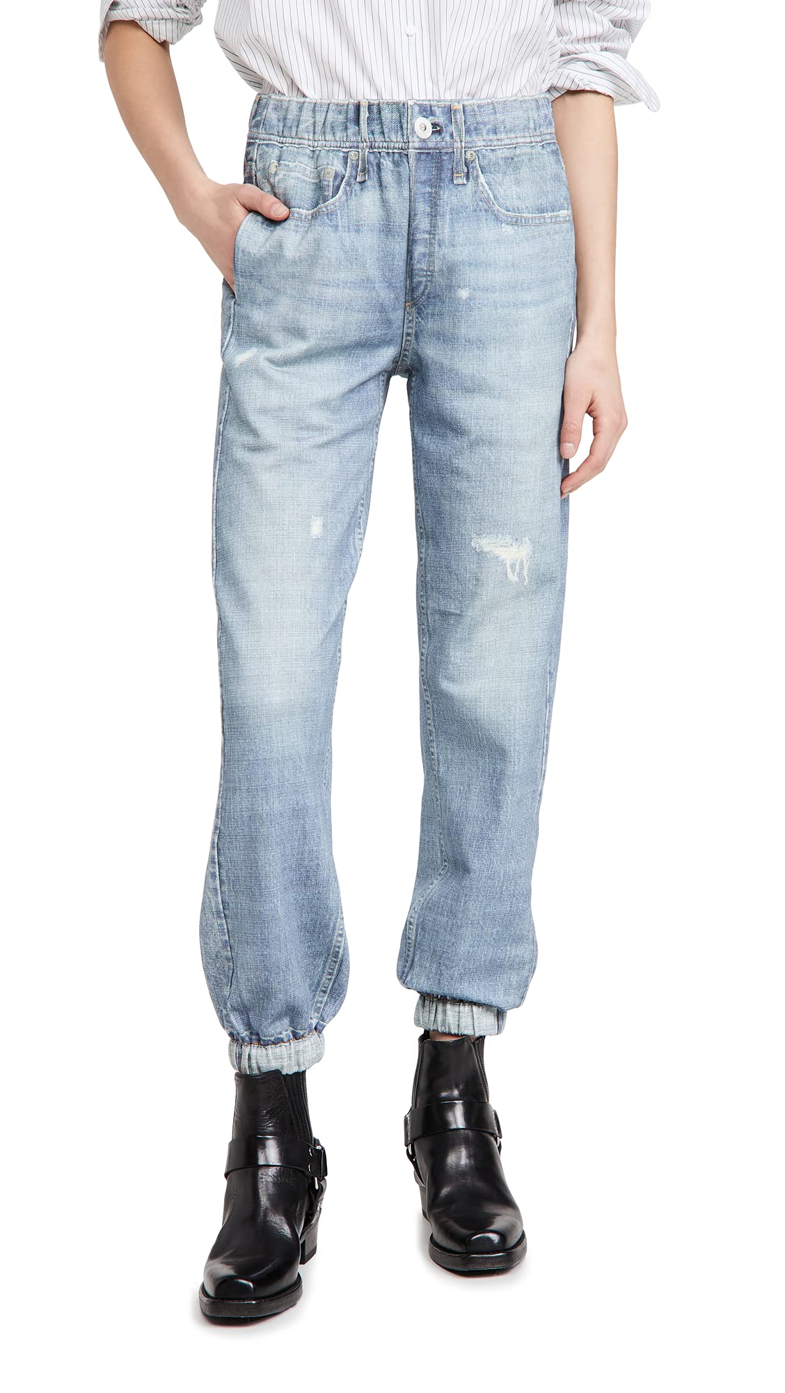 Rag & Bone Women's Miramar Joggers - High Waisted Casual Sweatpants for Yoga, Running & Lounge Wear | Comfortable Athletic Pants with Pockets