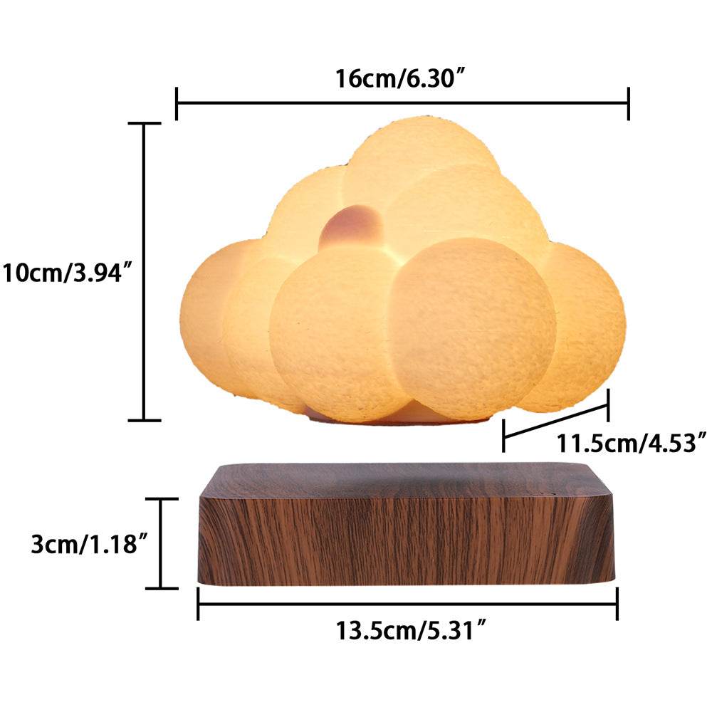 Floating Cloud Lamp - Aesthetic LED Night Light for Bedroom, Nursery & Home Decor - Kawaii Levitating Mood Lighting for Relaxation & Sleep