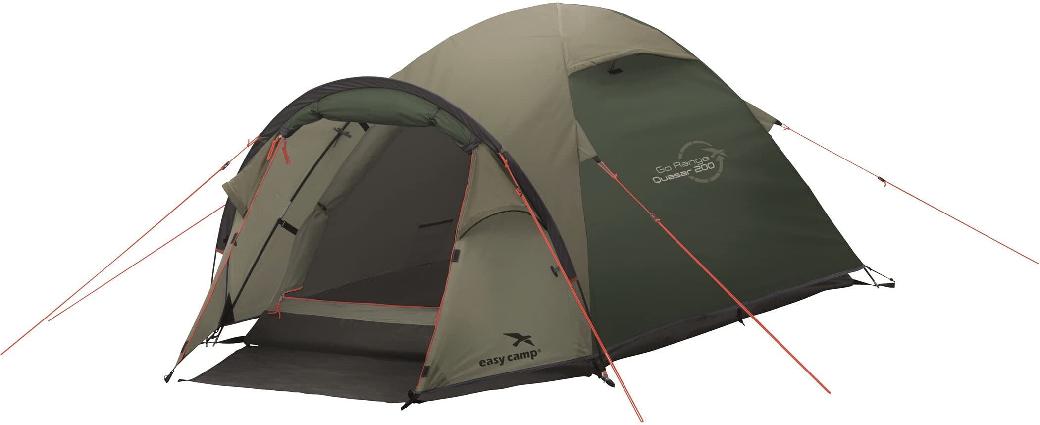 Easy Camp Tents Quasar 200 - Lightweight 2-Person Camping Tent for Hiking & Backpacking | Waterproof & Windproof Outdoor Shelter for Camping Trips, Festivals, and Beach Adventures