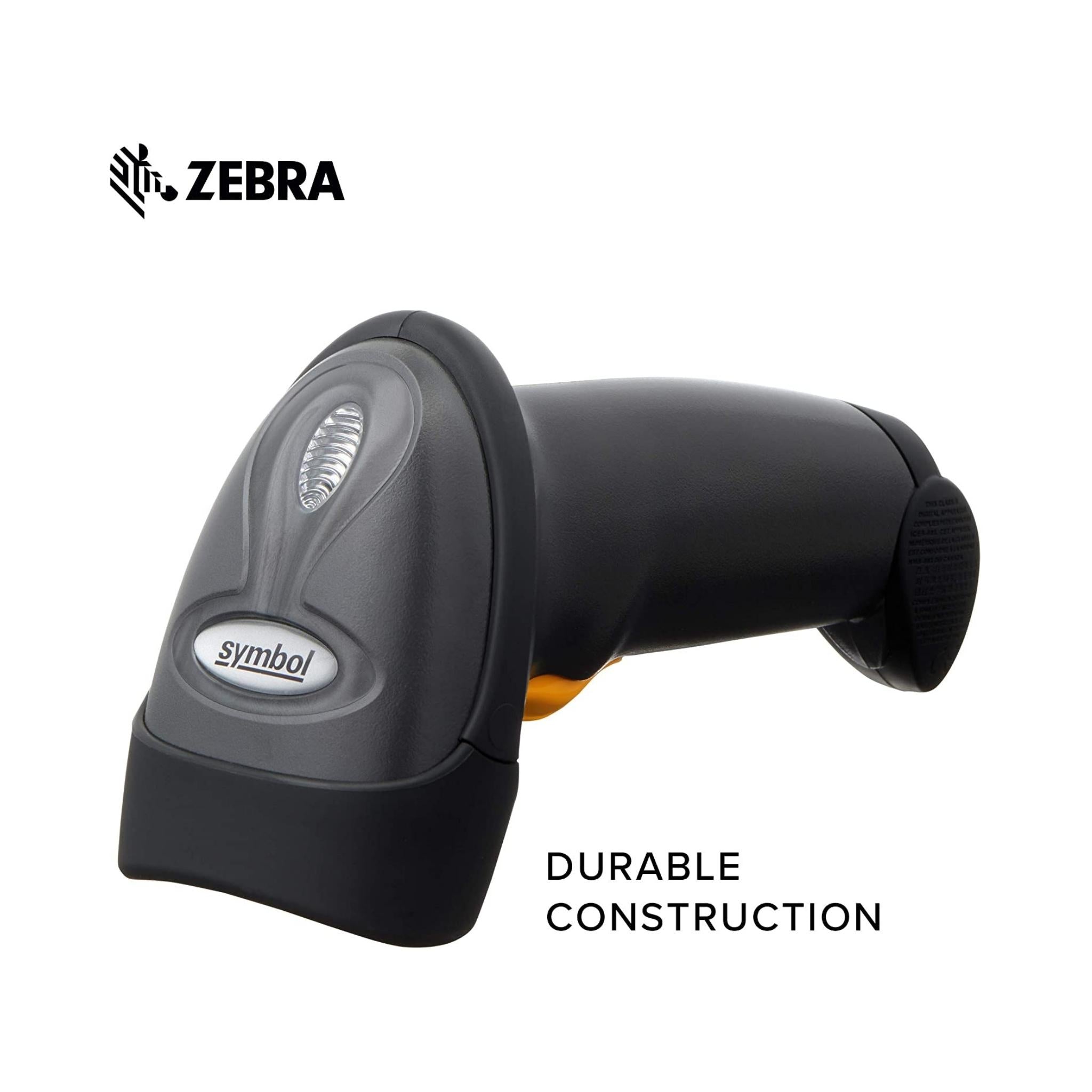 Zebra LS2208 1D Laser Barcode Scanner - High-Speed USB Handheld Barcode Reader for Retail, Warehouse & Inventory Management - Perfect for Supermarkets, Libraries and Small Businesses