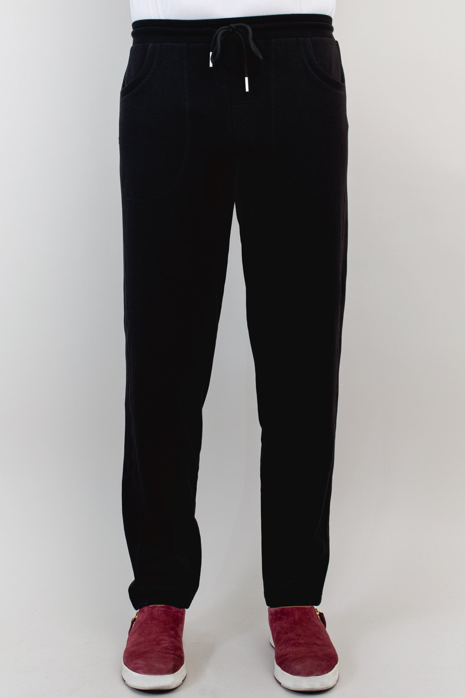 Chris Men's Dress Pants - Black Cotton Formal Trousers for Office, Business & Wedding Attire