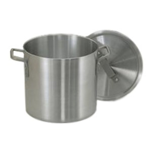 859275 20 Quart Aluminum Stock Pot - Heavy Duty Cooking Pot for Soups, Stews & Pasta - Commercial & Home Kitchen Use