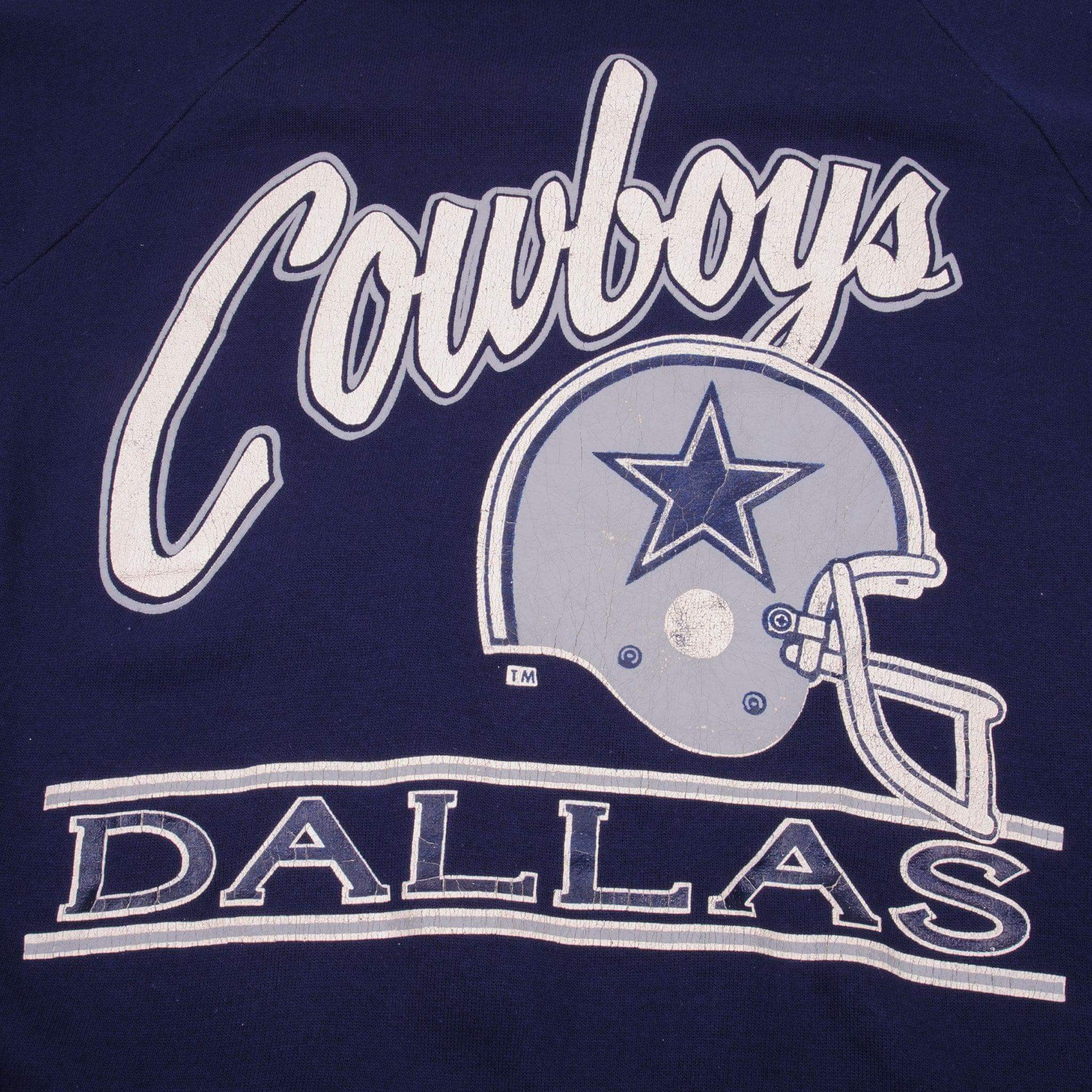 Vintage Champion NFL Dallas Cowboys Sweatshirt 1990s Medium Made in USA - Retro Football Fan Gear for Game Day & Casual Wear