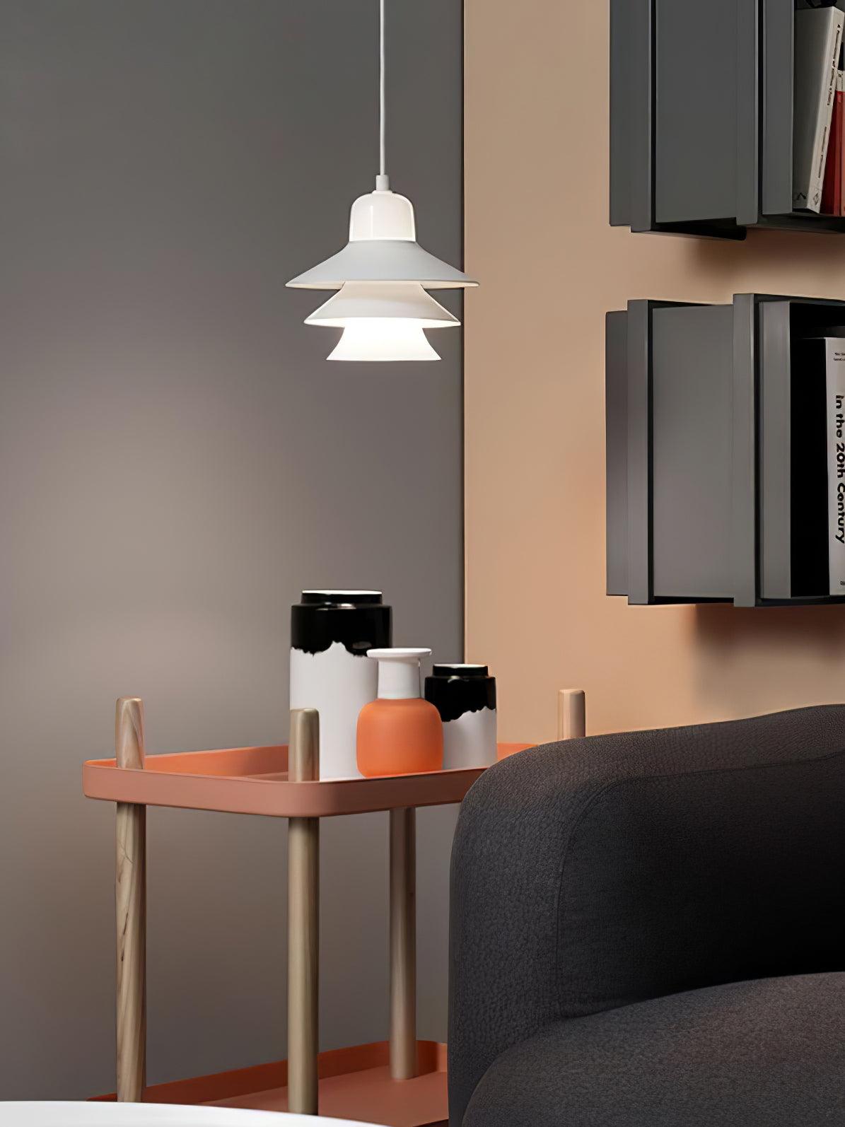Ikono Modern Pendant Lamp - Sleek Hanging Light Fixture for Kitchen Island, Dining Room & Bedroom Decor | Energy Efficient LED Lighting for Home & Office