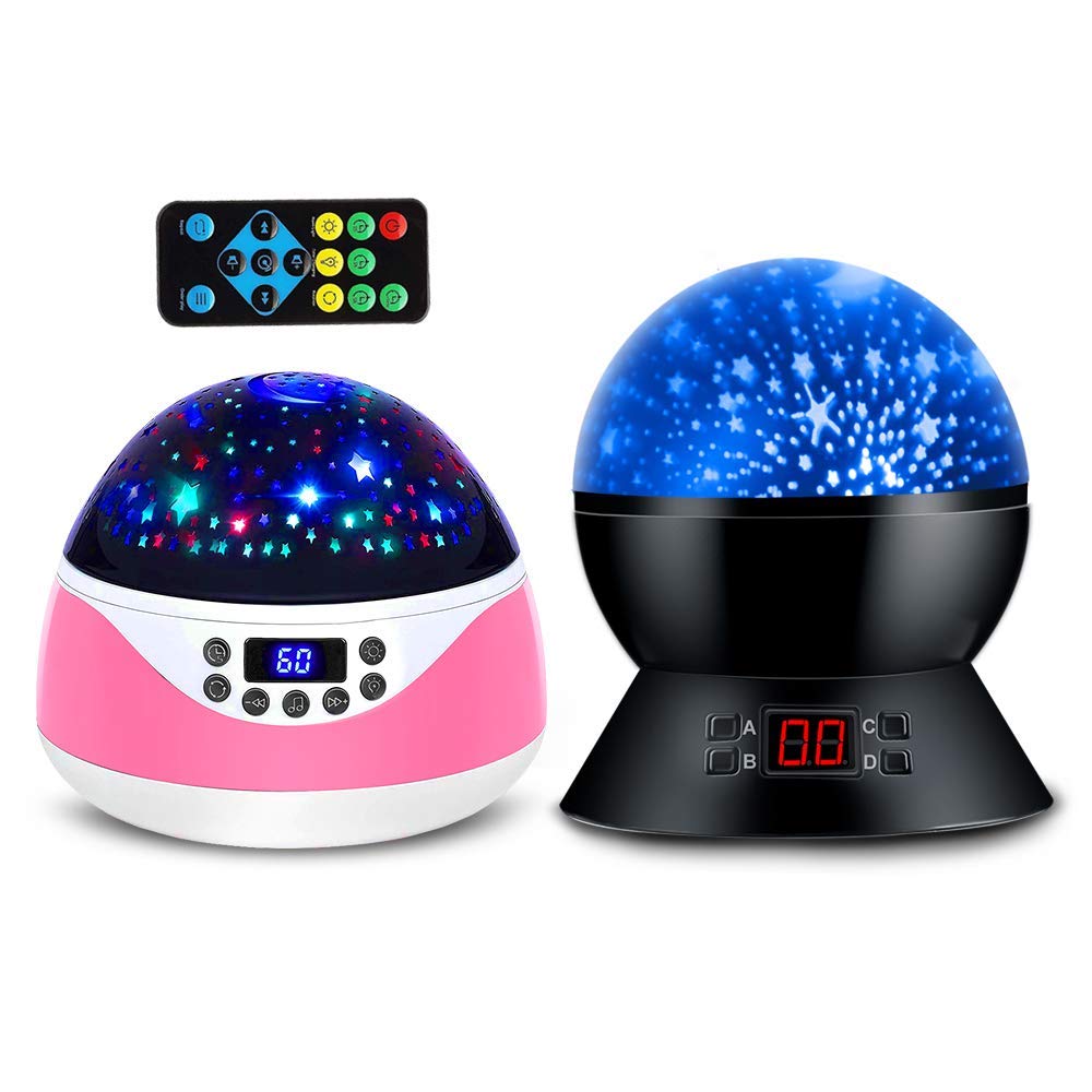 MOKOQI Star Projector Night Light with Music, Timer & Remote Control - Galaxy Ceiling Projection Lamp for Kids Room Decor, Birthday Gifts for Boys & Girls | Bedtime Relaxation, Nursery Lighting, Sleep Aid for Children