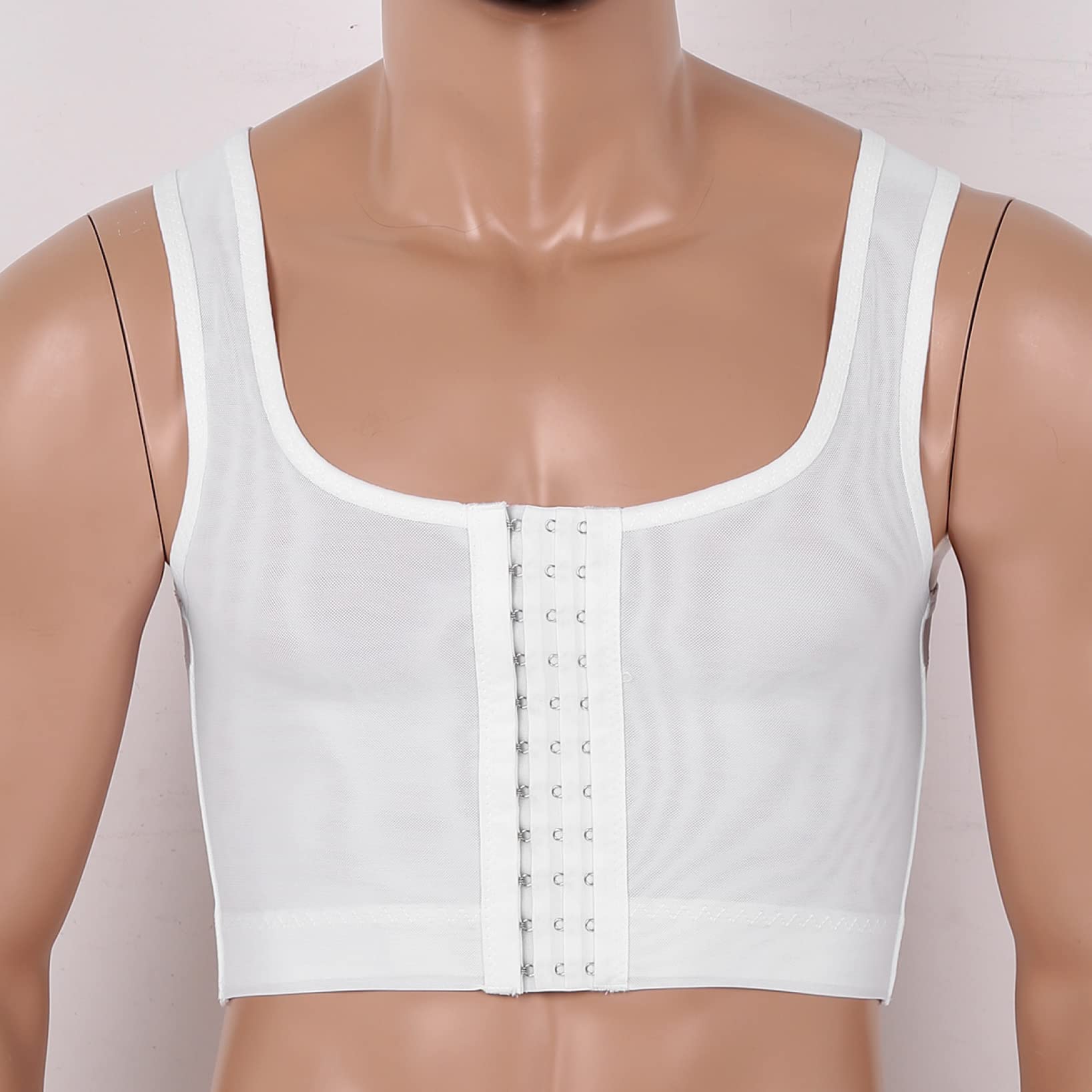 EBRICON Men's Body Shaper Compression Shirt - Slimming Undershirt for Chest Control & Posture Support - Perfect for Gym, Workout & Everyday Wear