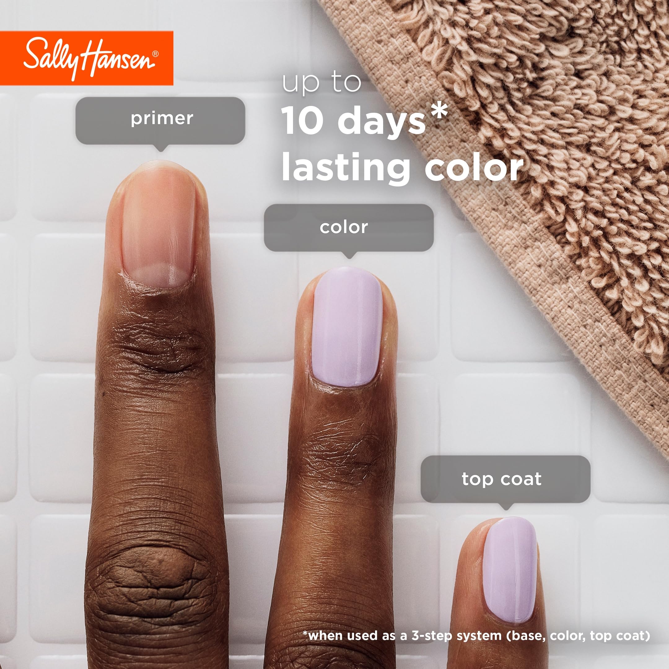 Sally Hansen Miracle Gel Nail Polish - Metro Midnight Purple, Long Lasting Gel-Like Formula, No UV Lamp Needed, Chip Resistant, Salon-Quality Finish | Perfect for Everyday Wear, Special Occasions & DIY Manicures