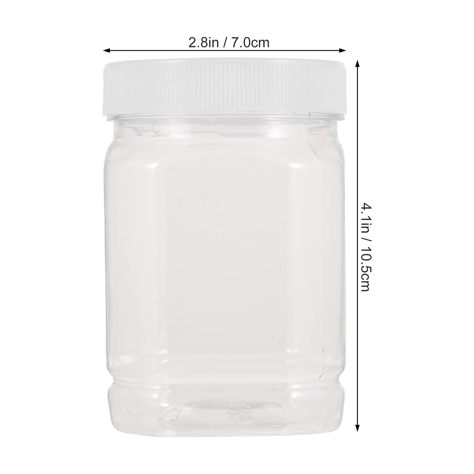 16pcs Clear Plastic Food Storage Bottles for Kitchen & Honey