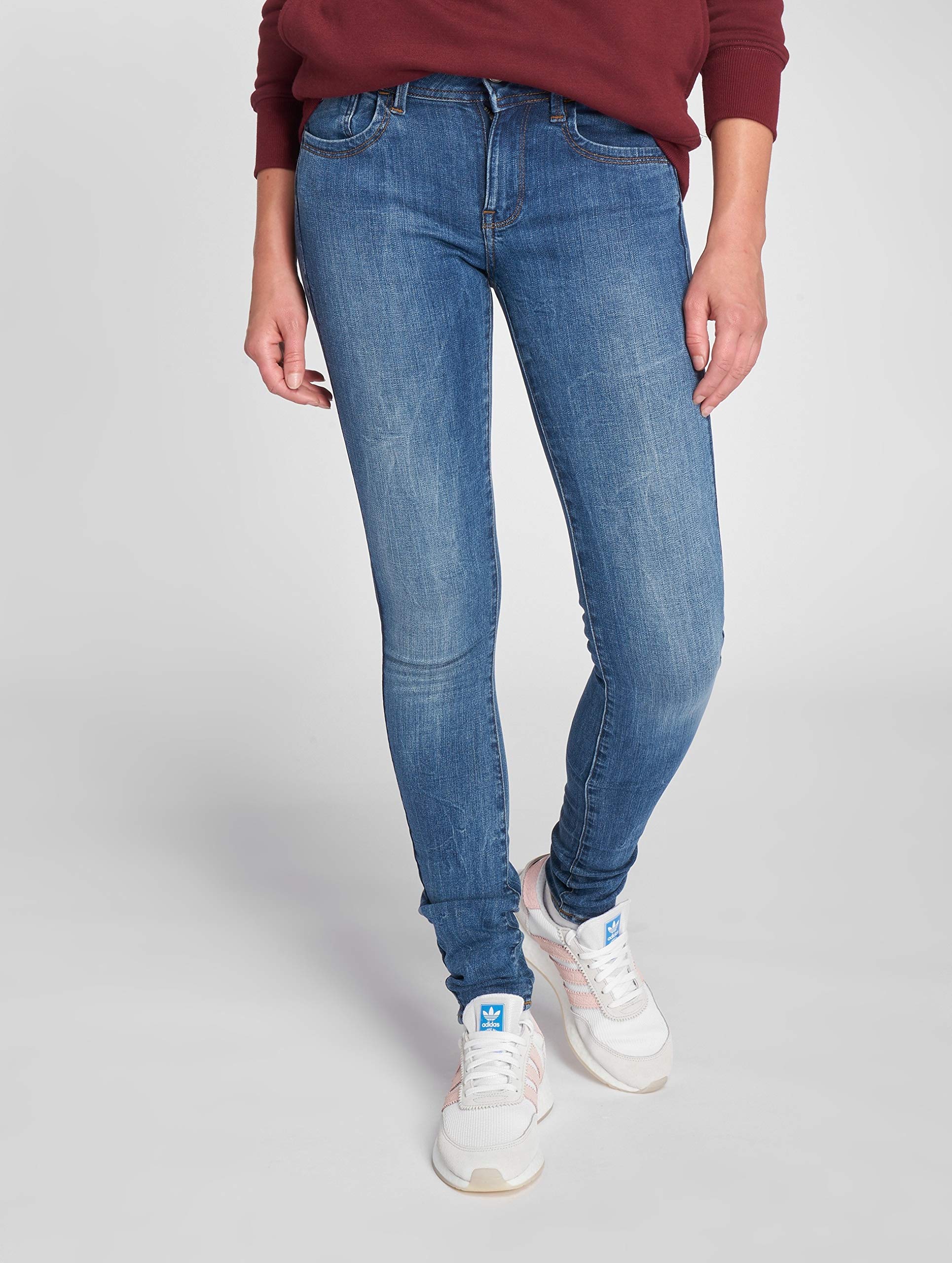 G-STAR RAW Women's Lynn D Mid Rise Super Skinny Fit Jeans - Stretch Denim Pants for Casual Wear & Night Out | Slimming High Waist Jeans for Women
