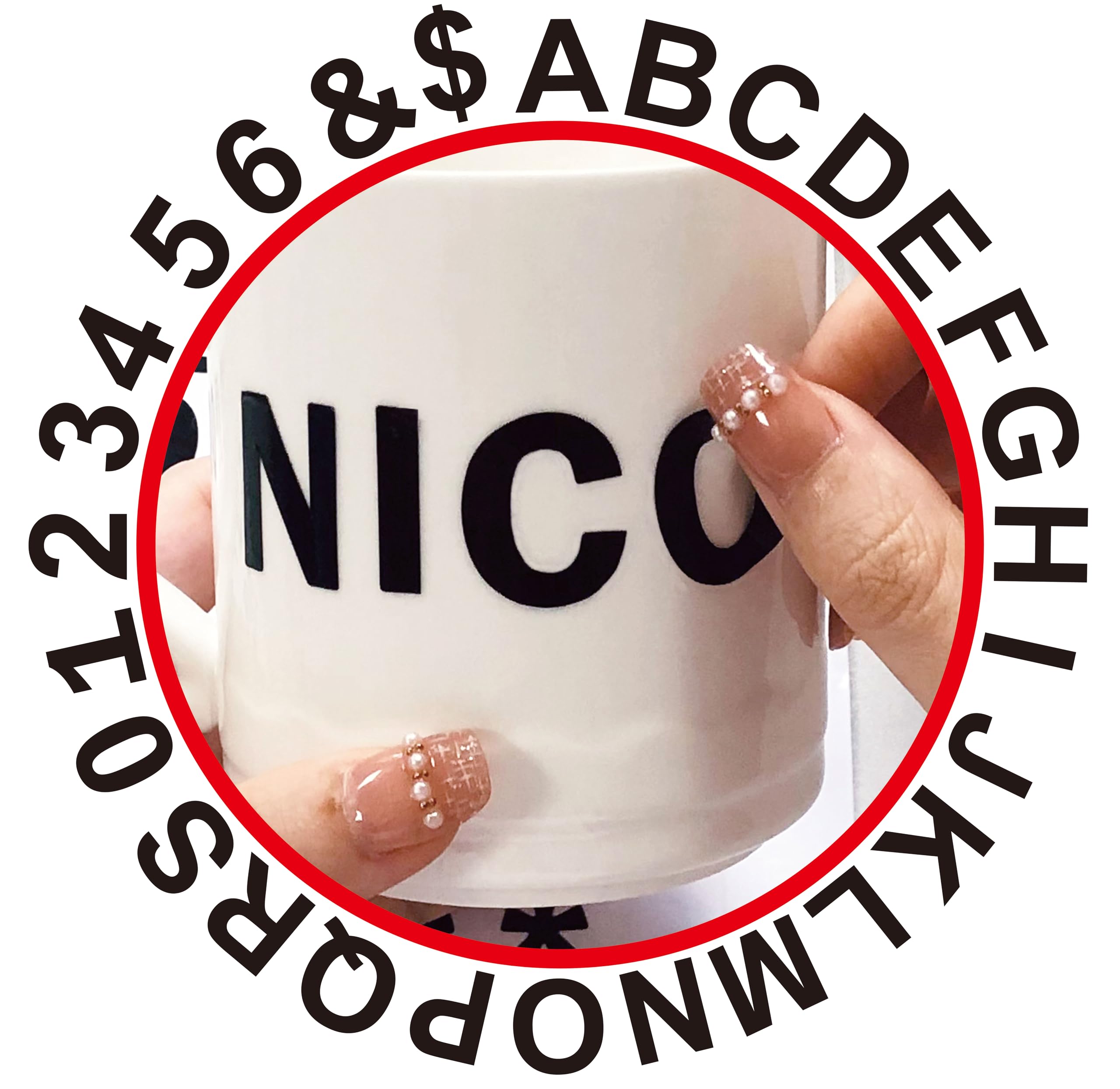1 Inch Waterproof Vinyl Letter Stickers - Durable Alphabet Decals for DIY Home Decor, Signs, Posters & Patches - Perfect for Crafting, Scrapbooking & Personalizing Gifts