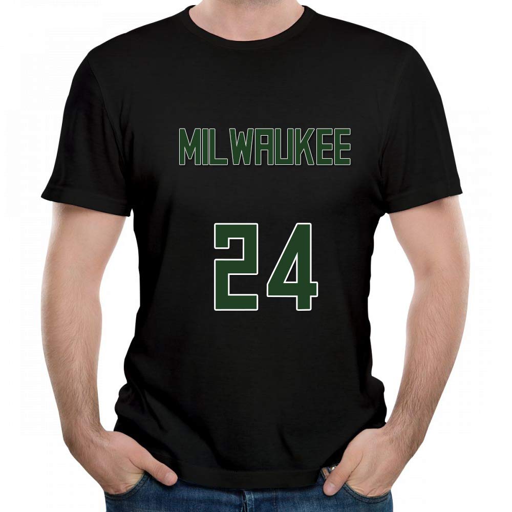 Milwaukee #24 Sport Graphic Connaughton Men's T-Shirt - Crewneck Short Sleeve Tee for Basketball Fans & Casual Wear