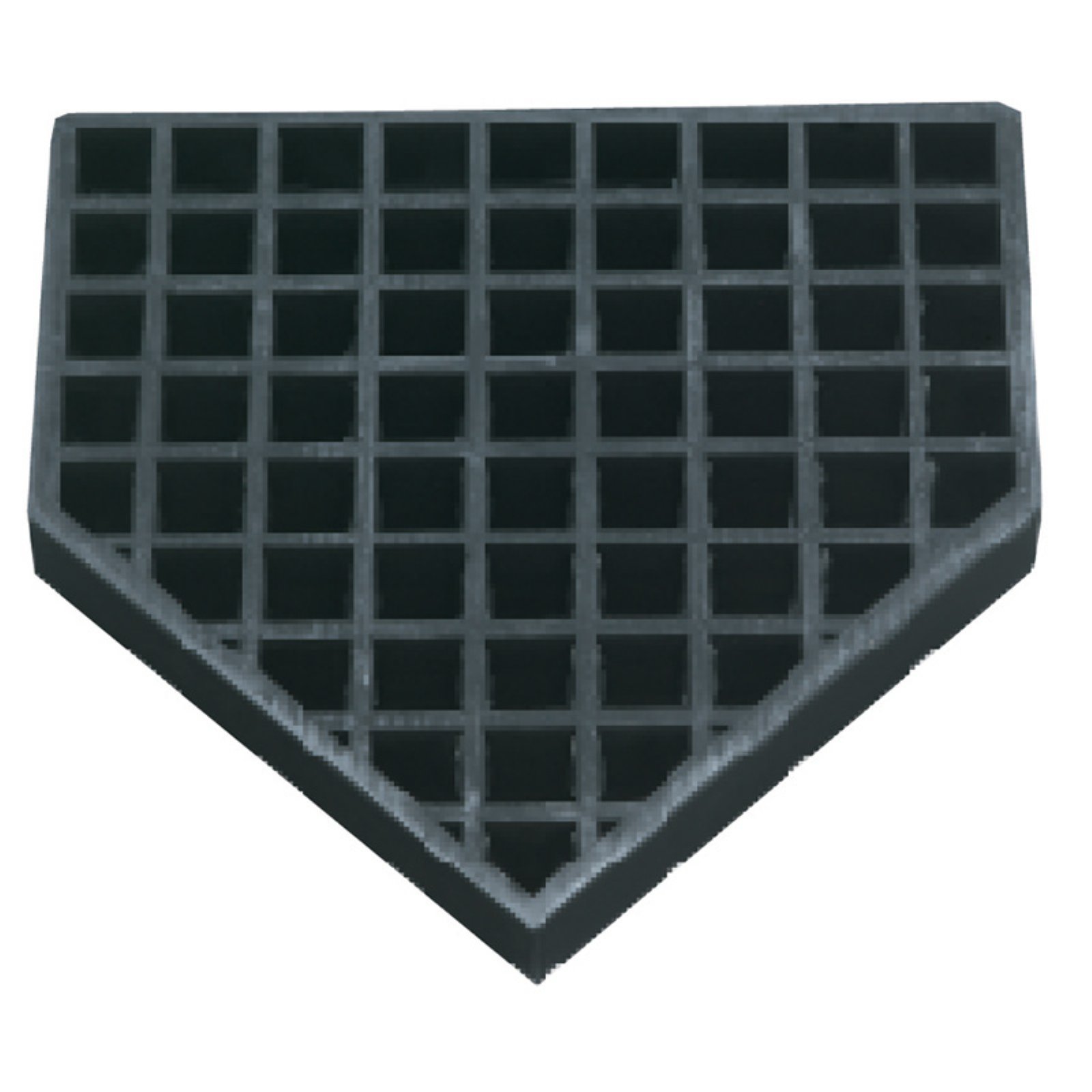 Jaypro Sports Bury All Baseball Home Plate - Durable Rubber Base for Baseball & Softball Games, Practice, and Training