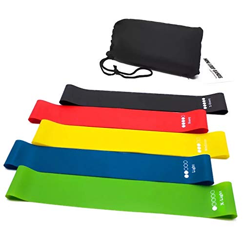 Premium Latex Resistance Loop Bands for Workouts - 12in Exercise Bands for BeachBody, Physical Therapy, Yoga & Home Gym - Stretchy, Skin-Friendly, Up to 40lbs - Perfect for Indoor & Outdoor Fitness, Strength Training & Muscle Recovery