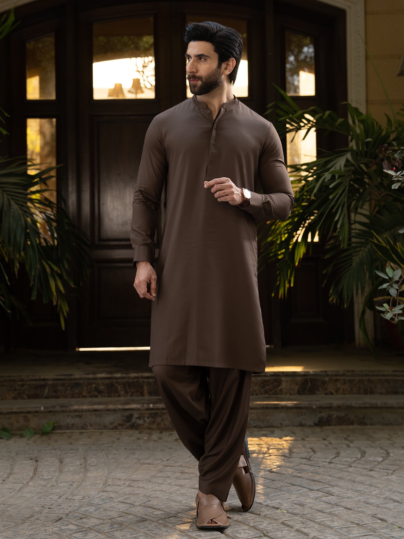 Blended Burberry Beech Kurta Trouser by J. Junaid Jamshed - Stylish Cotton Linen Pants for Men, Perfect for Casual Wear, Office & Special Occasions