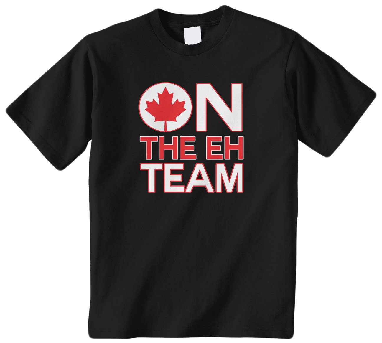 Threadrock Big Boys' On The Eh Team (Canada) Youth T-Shirt - Funny Canadian Graphic Tee for Kids & Teens - Perfect for School, Sports & Casual Wear