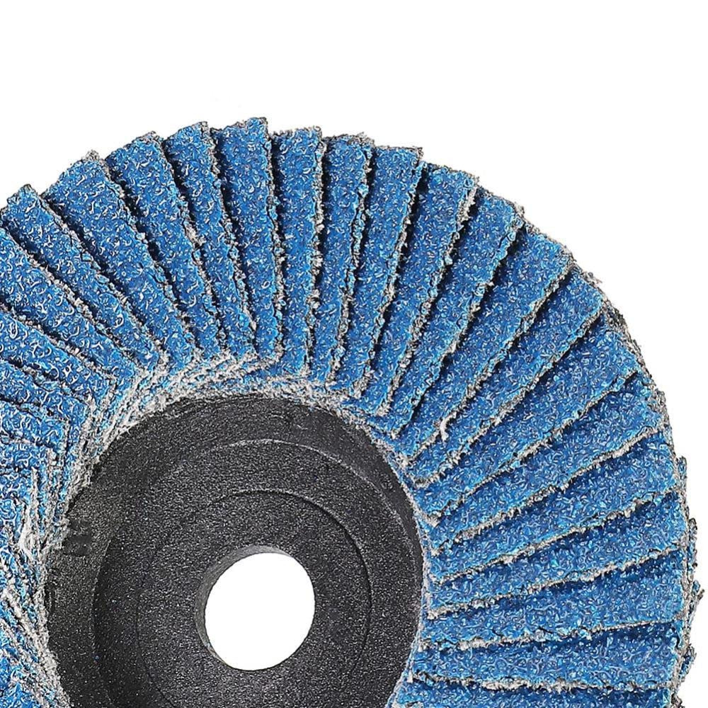 8-Piece 3-Inch Flat Flap Polishing Pad Kit - 75mm Sanding Discs & Grinding Wheels for Angle Grinders | Metal Polishing, Wood Sanding & Surface Restoration