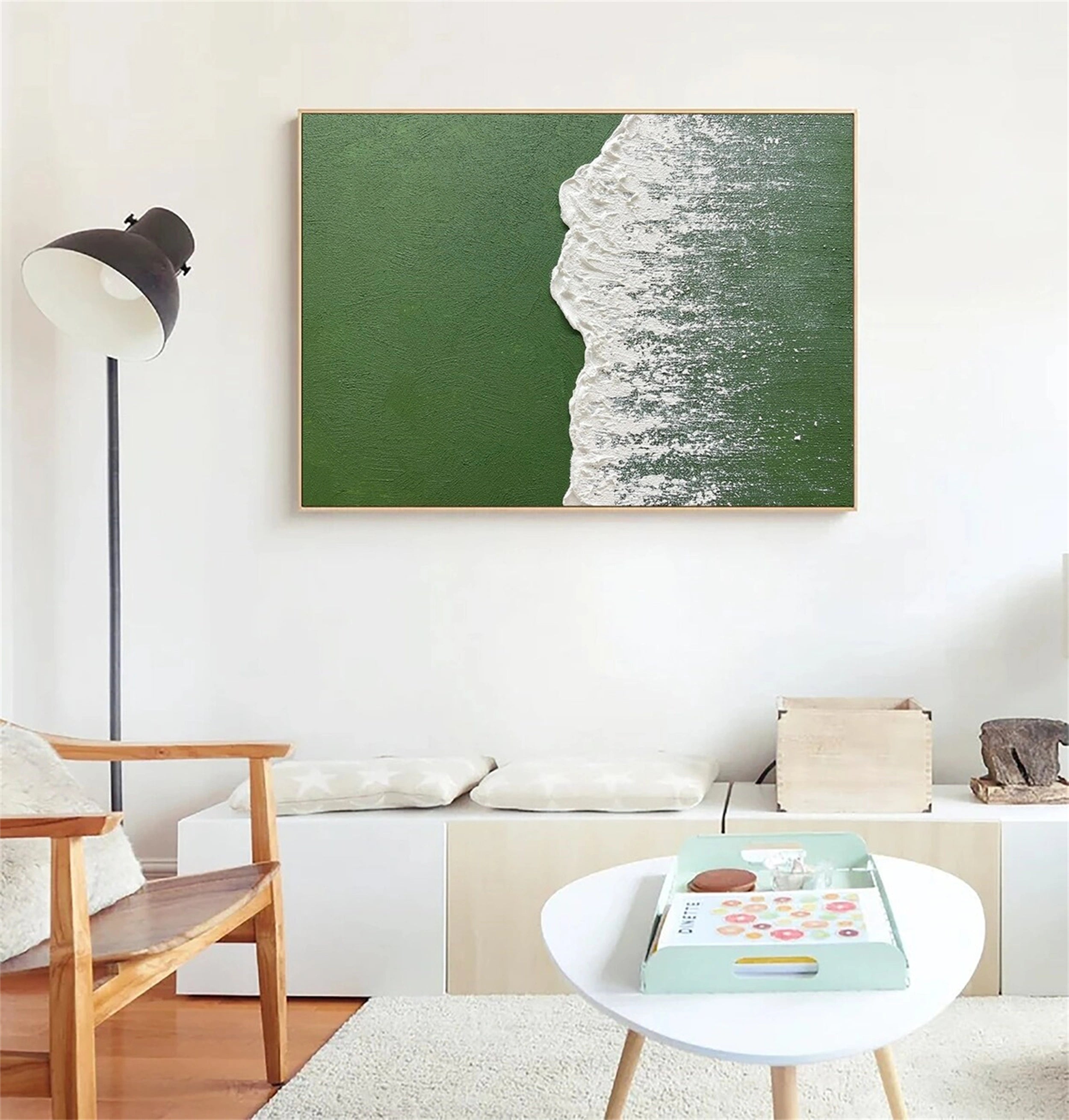 Ocean And Sky Painting #OS 093 - Stunning Seascape Wall Art for Home & Office Decor | Perfect for Living Room, Bedroom, or Coastal Themed Spaces
