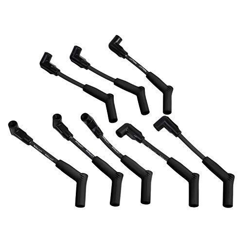 Holley 561-103 High Performance Spark Plug Wire Set - Compatible with GM, Ford, Chrysler - Durable 8mm Silicone Wires for Enhanced Ignition - Perfect for Muscle Cars, Hot Rods & Performance Upgrades