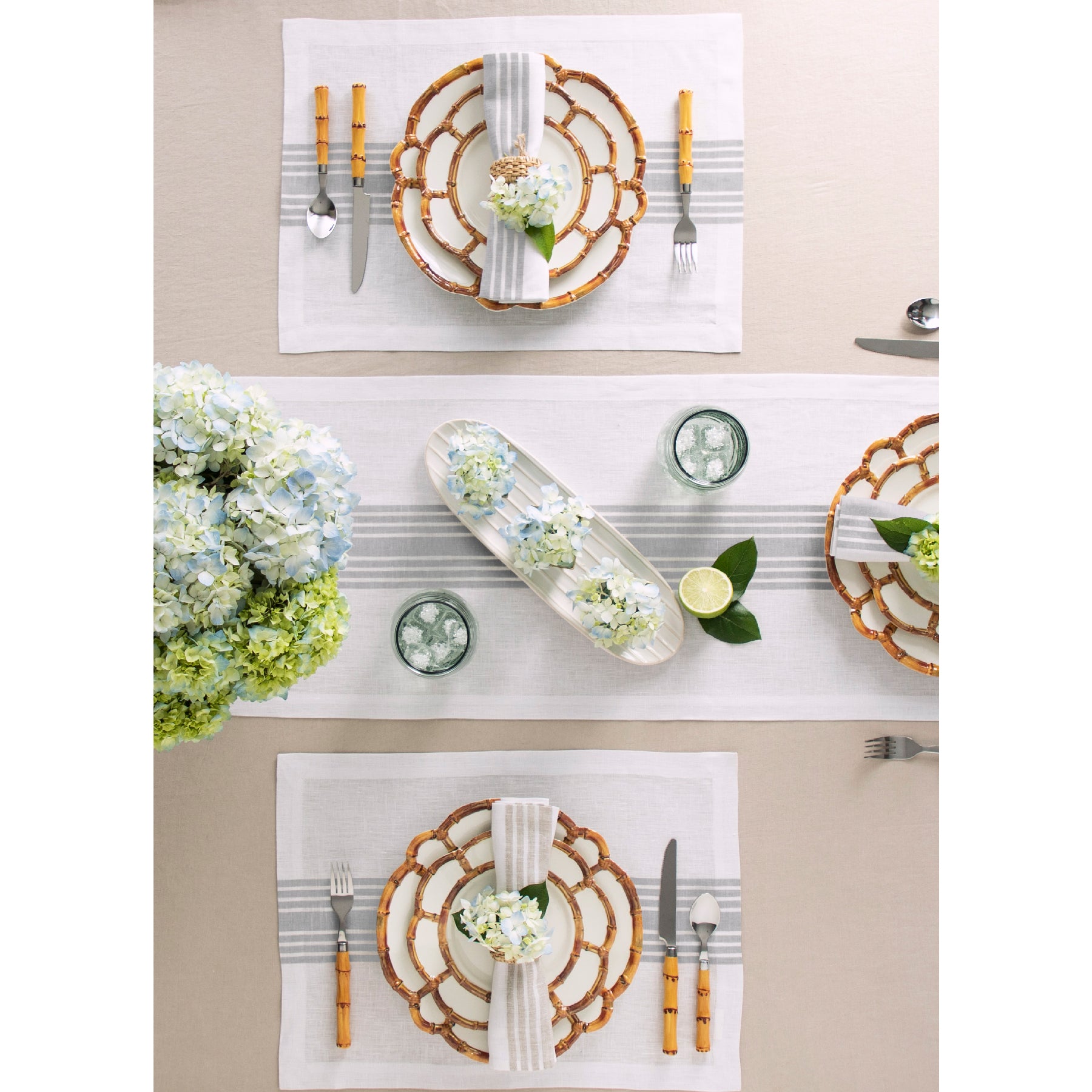 Farmhouse Style Placemats Set of 4 - Rustic Cotton Table Mats for Dining Room, Kitchen & Holiday Decor - Perfect for Thanksgiving, Christmas & Everyday Use
