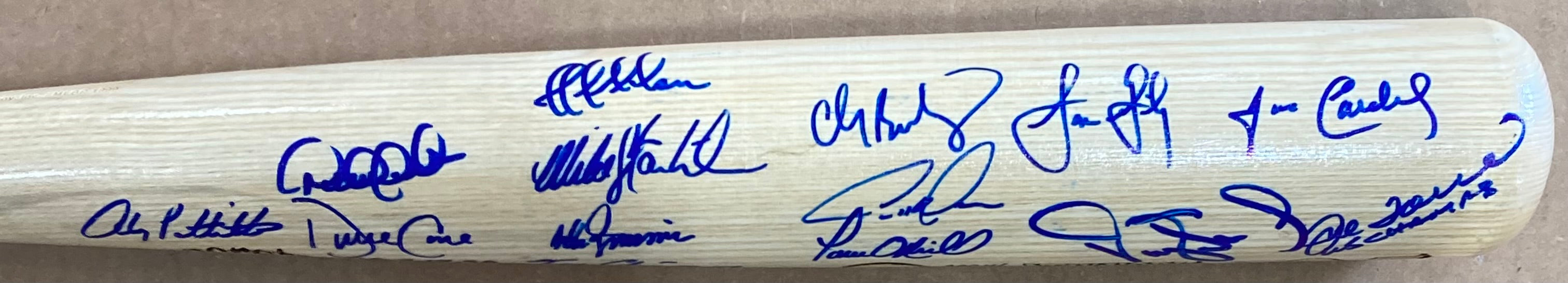 1999 New York Yankees Autographed Cooperstown Bat - Derek Jeter, Mariano Rivera & More - BAS AC22625 - Perfect for Baseball Collectors & Yankees Fans Display
