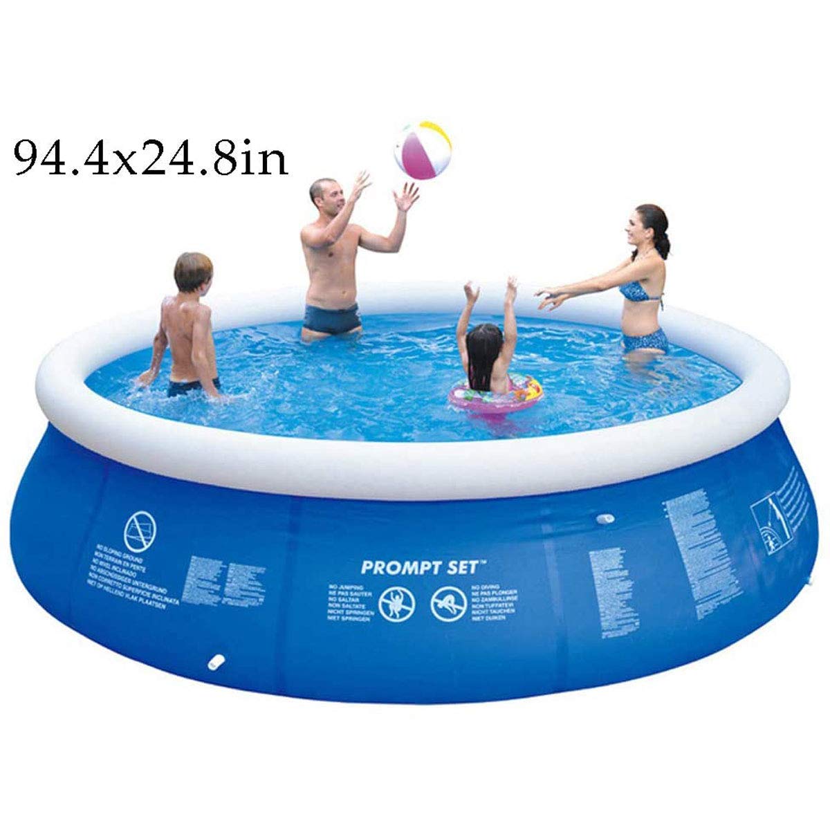 **Inflatable Swimming Pool for Kids & Adults - Round Quick Setup Family Paddling Pool, Safe Summer Water Play for Backyard, Parties, and Outdoor Fun**