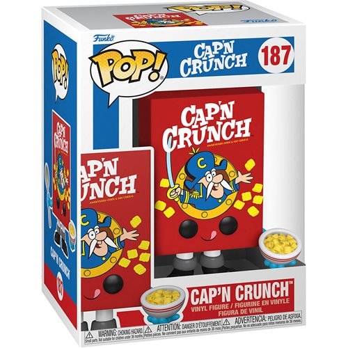 Quaker Cap'N Crunch Cereal Box Ad Icons Pop! Vinyl Figure #187 - Fun Collectible for Breakfast Lovers & Pop Culture Fans