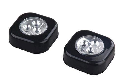 2 Pack LED Puck Lights - Dimmable Under Cabinet Lighting, Battery Operated, Warm White - Perfect for Kitchen, Closet, Stairs, and Home Decor
