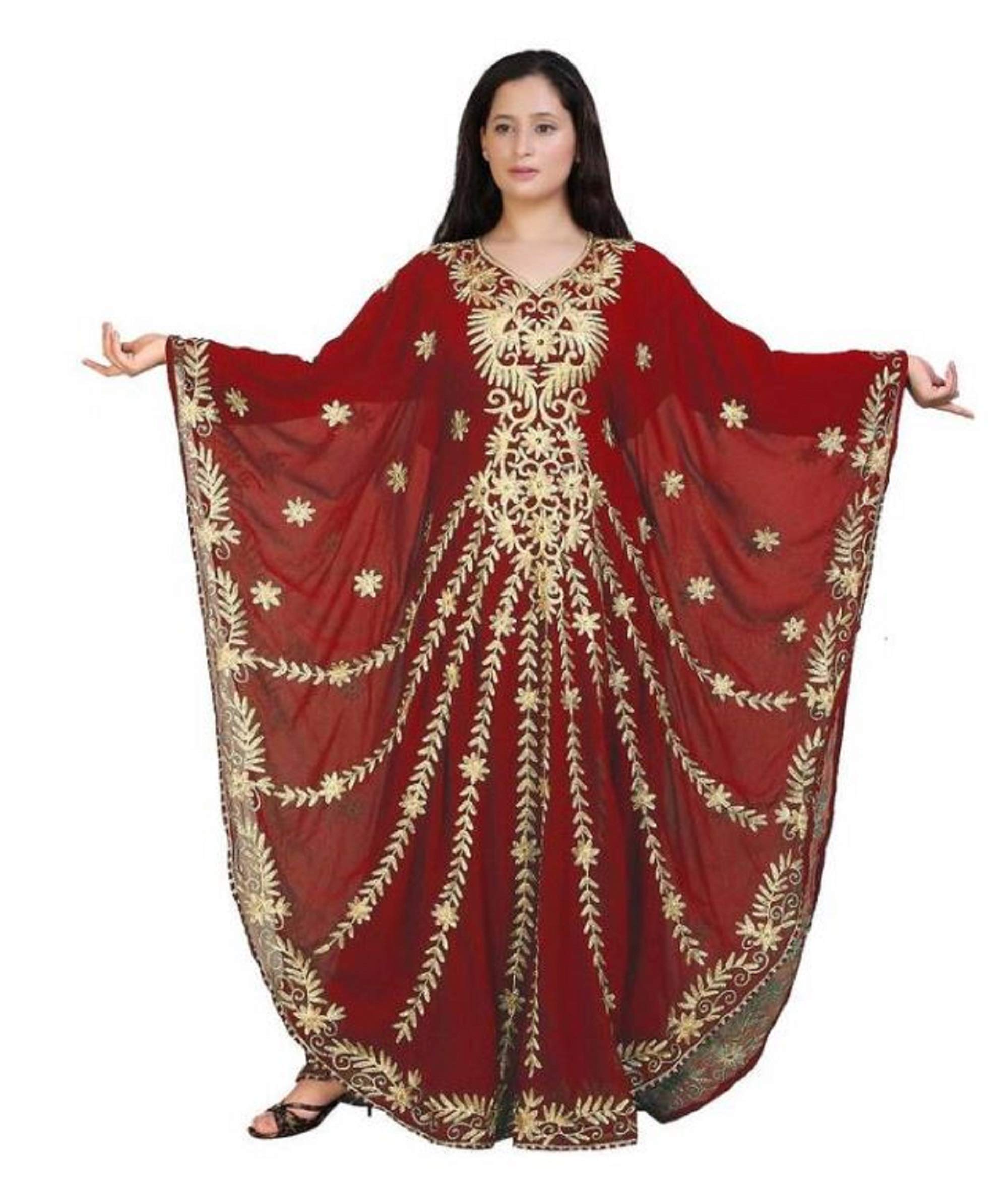 Elegant WUBU Kaftan Maxi Dress for Women - Evening Gowns, Wedding Guest Dresses & Cocktail Party Outfits - Perfect for Formal Events, Beach Weddings and Summer Vacations