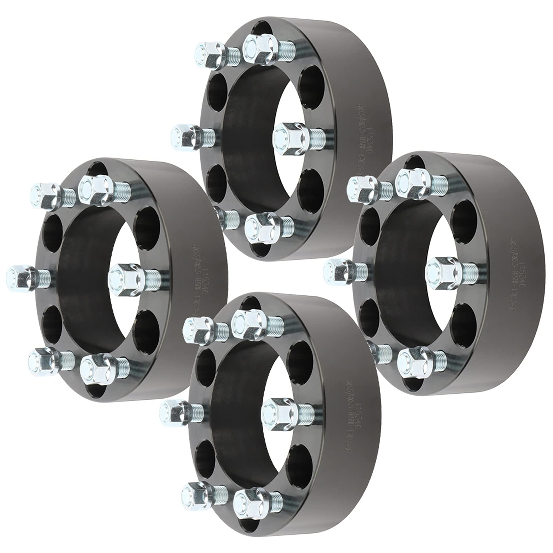 2 Inch 6x5.5 Wheel Spacers (4Pcs) - 6 Lug Wheel Adapters for 2002-2013 Escalade EXT, 2000-2014 Yukon XL 1500 & 2002-2005 Astro - 108mm Center Bore, 14x1.5 Studs - Perfect for Off-Roading, Lifting & Custom Wheel Fitment
