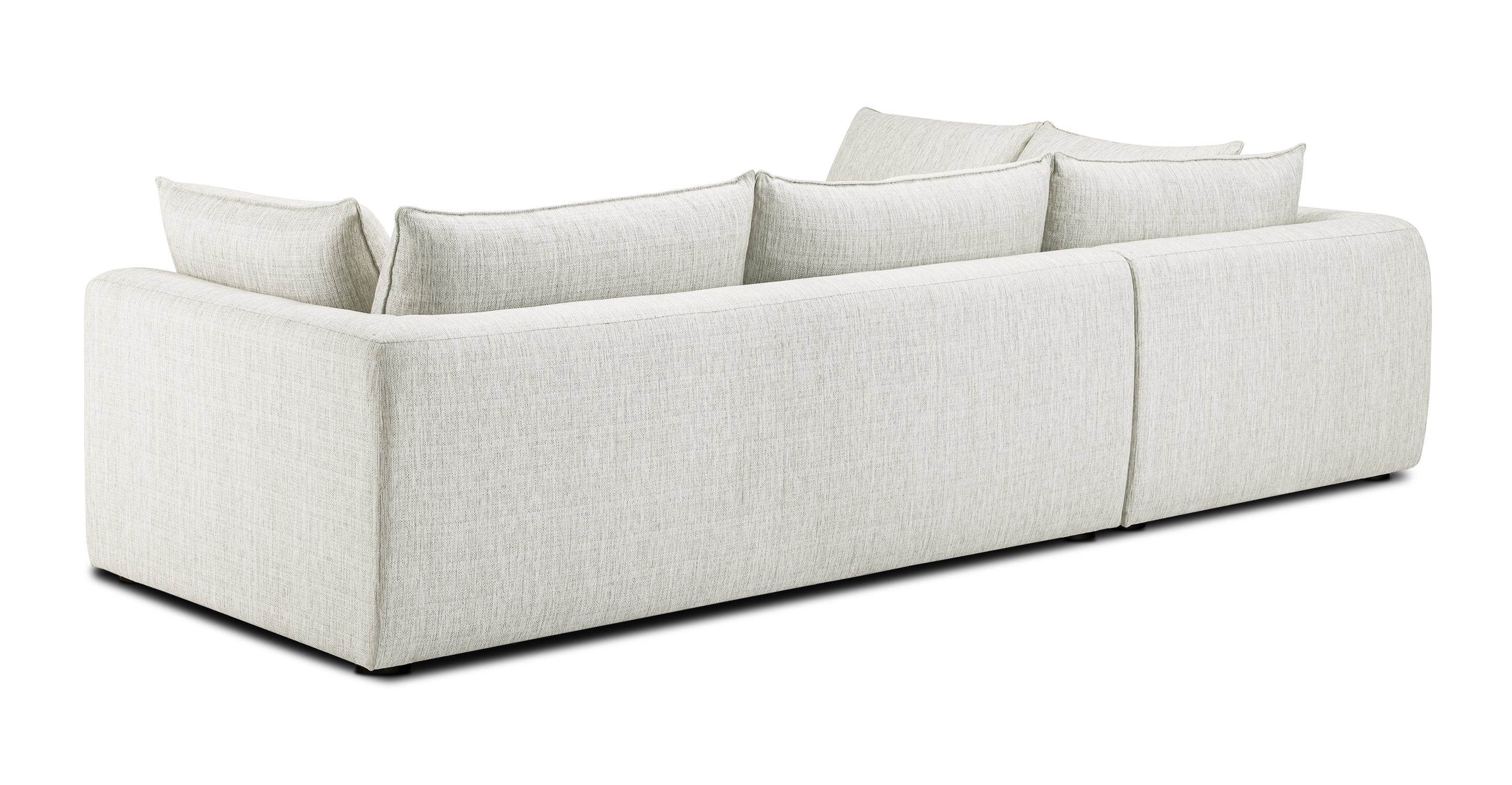 Stylish Marcel Left Facing Corner Sectional Sofa - Modern L-Shaped Couch for Living Room, Family Room & Small Spaces