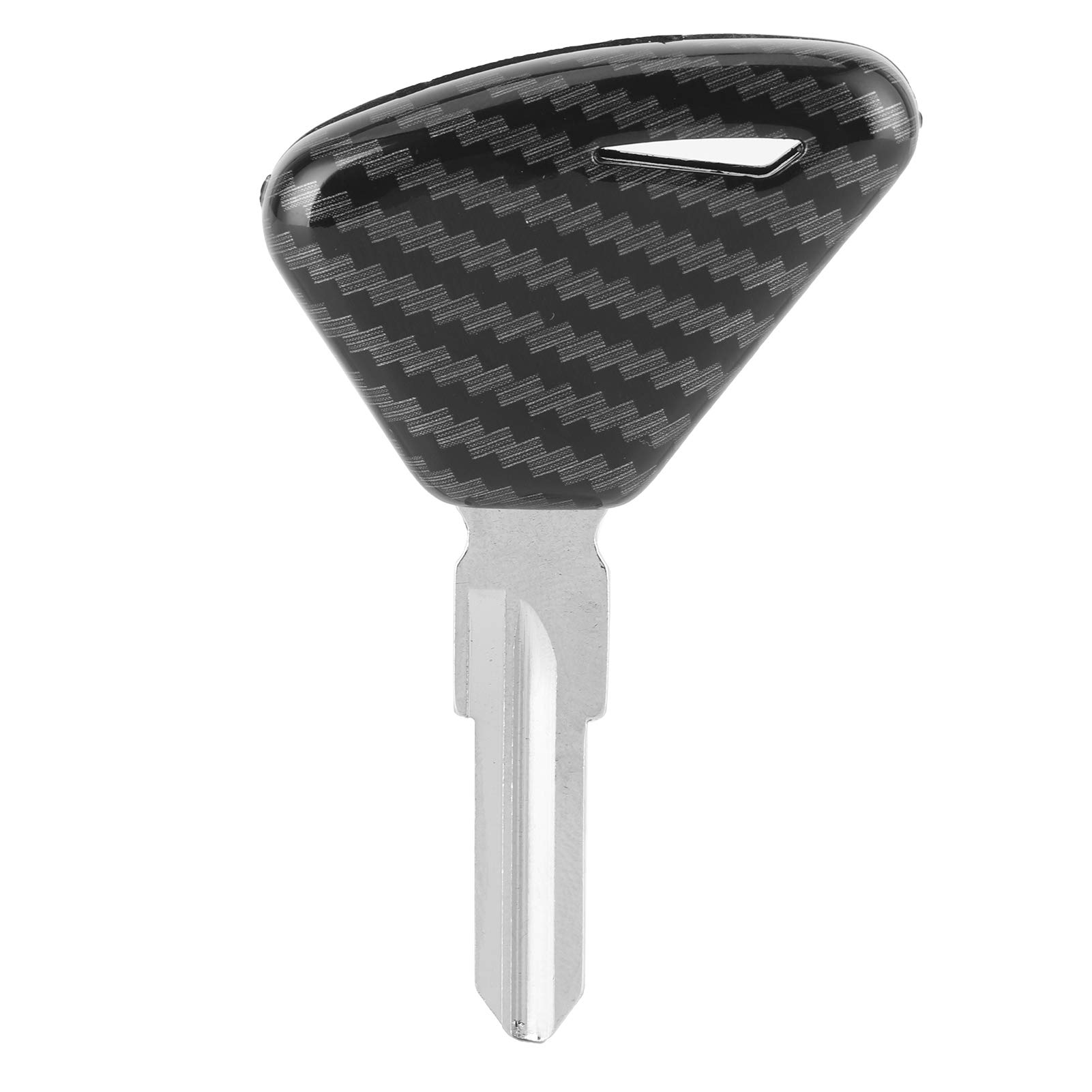 Blank Ignition Key for Aprilia Tuono & Dorsoduro 750/1200 - Uncut Motorcycle Key with Carbon Fiber Cover - Durable Replacement Bike Accessory - Perfect for Key Replacement, Security & Customization