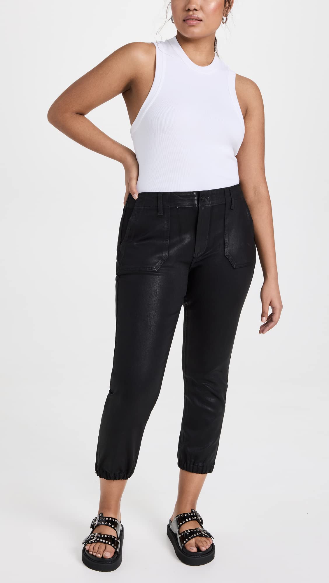 PAIGE Women's Mayslie Joggers - Soft High-Waisted Lounge Pants for Yoga, Running & Casual Wear
