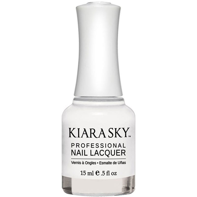 Pure White Nail Lacquer N401 - High Gloss Long Lasting Nail Polish for Manicure & Pedicure | Perfect for Weddings, Parties, and Everyday Wear