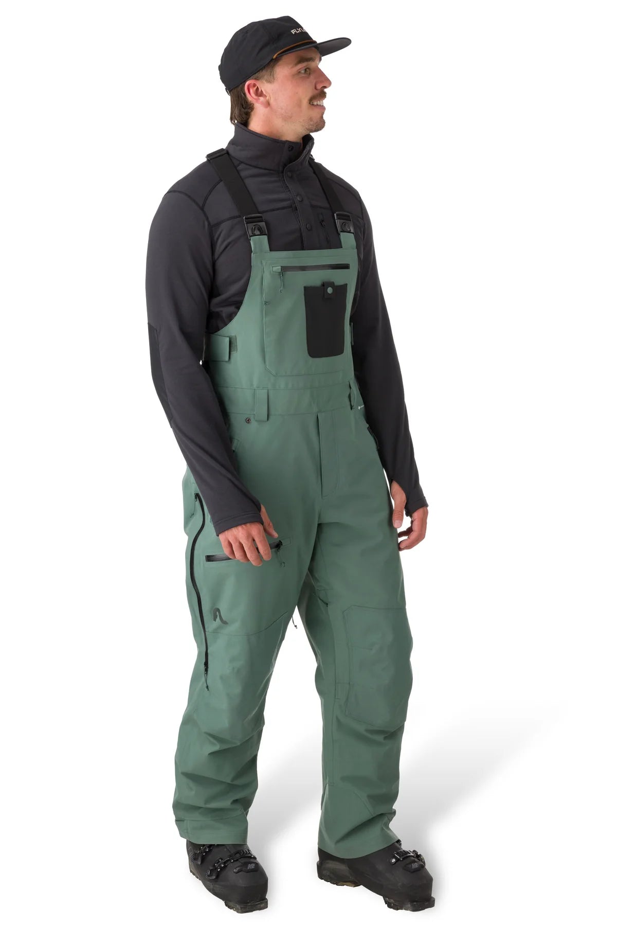 Flylow Baker Bib Snow Pants 2025 - Waterproof Ski & Snowboard Bib Overalls for Men & Women - Perfect for Winter Sports, Hiking & Outdoor Adventures