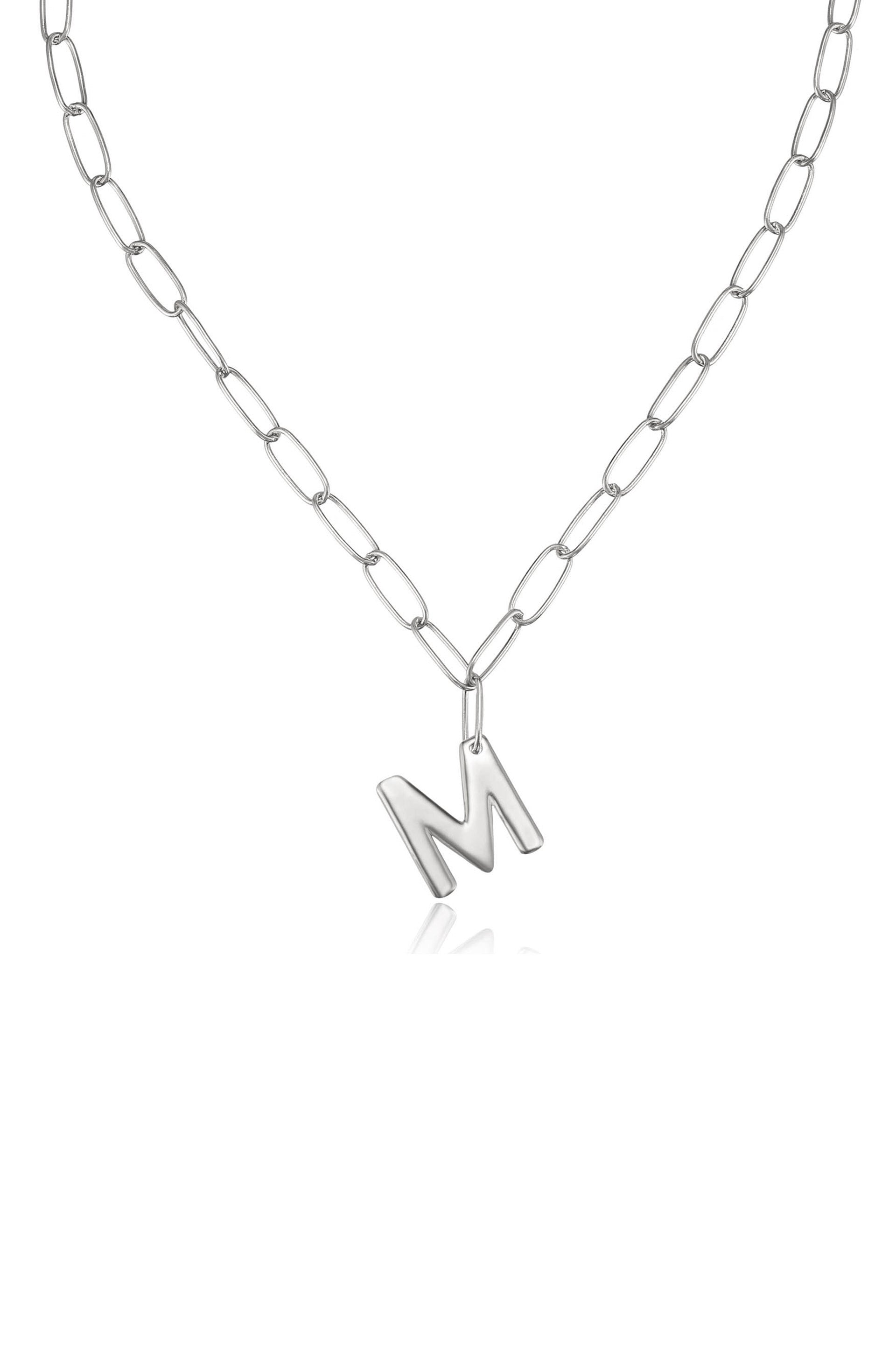 Personalized Initial Necklace with Paperclip Link - Custom Name Letter Jewelry for Women - Perfect Gift for Birthday, Anniversary & Everyday Wear
